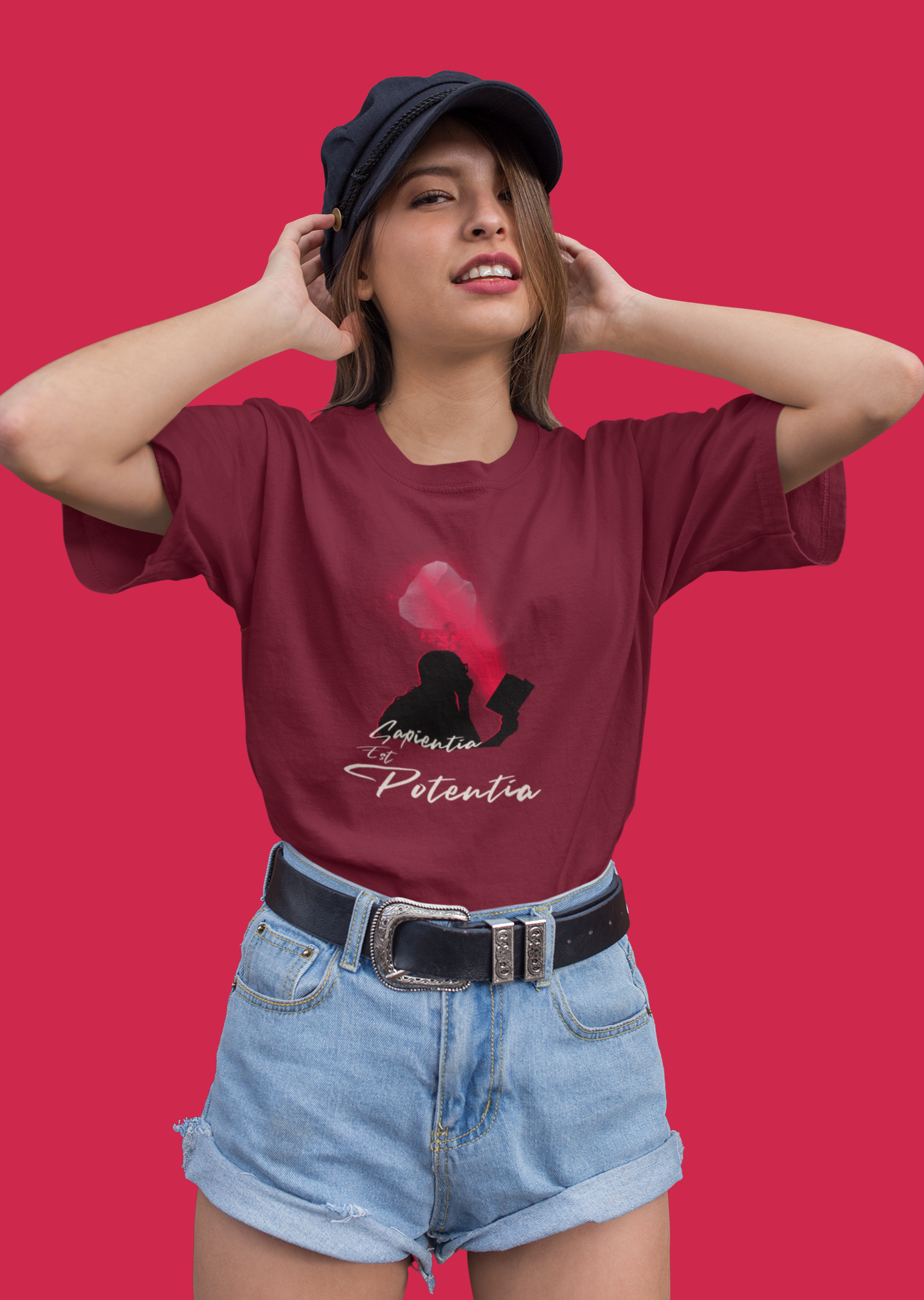 Sapientia Est Potentia Oversize T-shirt