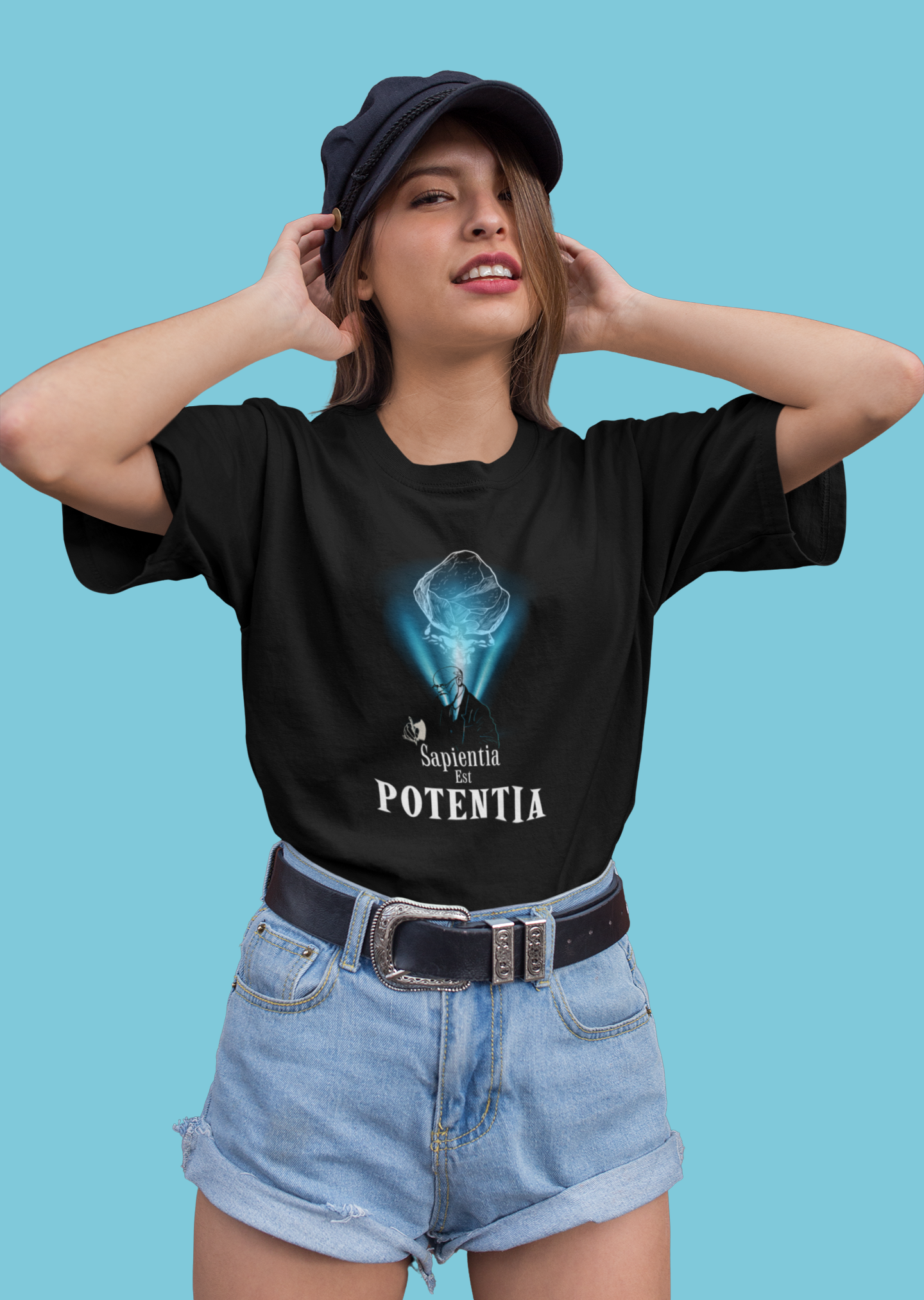 Sapientia Est Potentia Oversize T-shirt