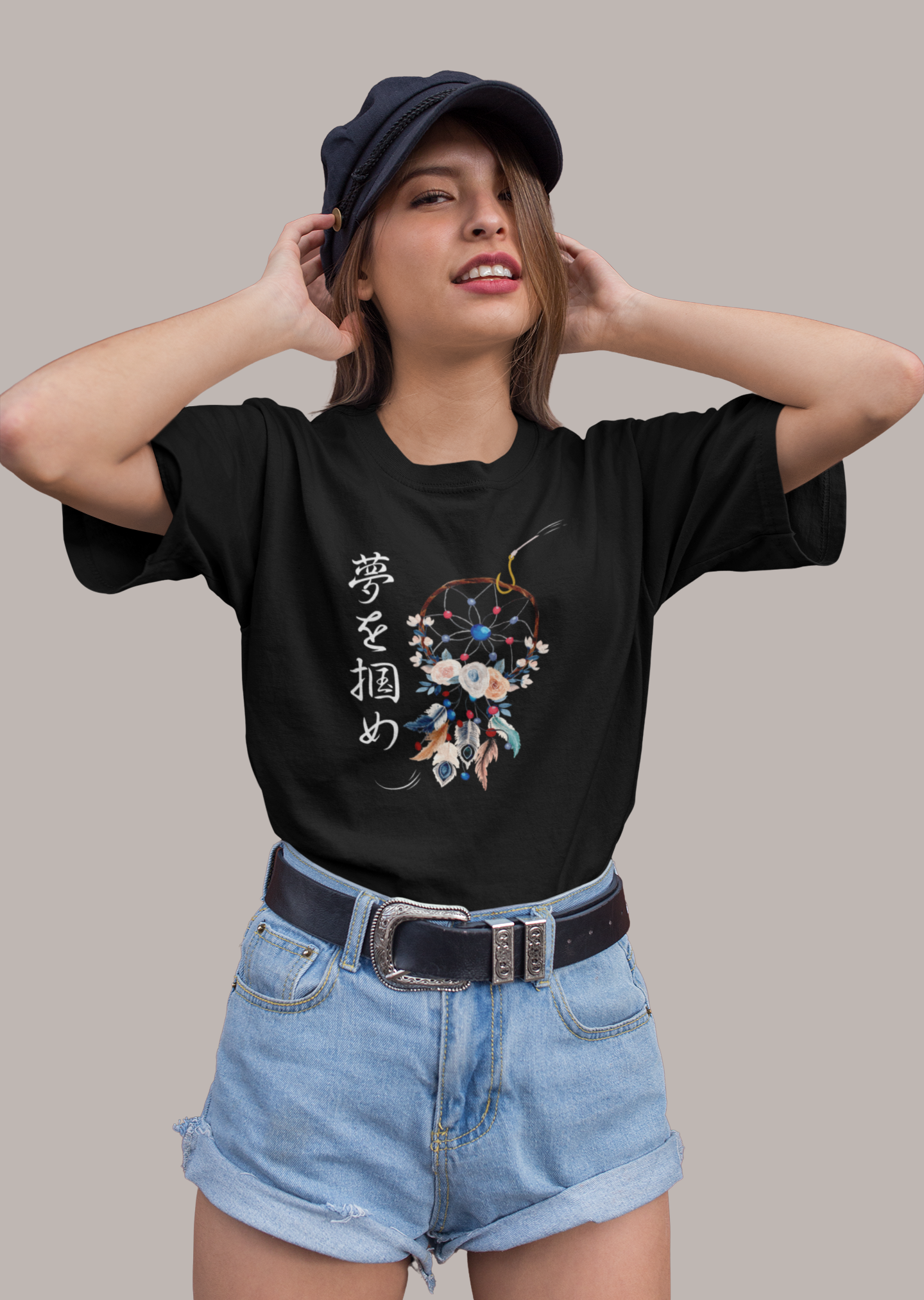 夢を掴め Catch your Dream Oversize T-shirt