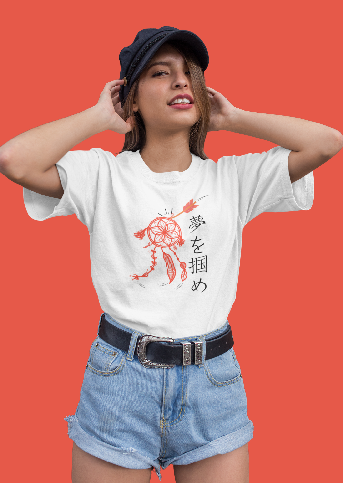 夢を掴め Catch your Dream Oversize T-shirt