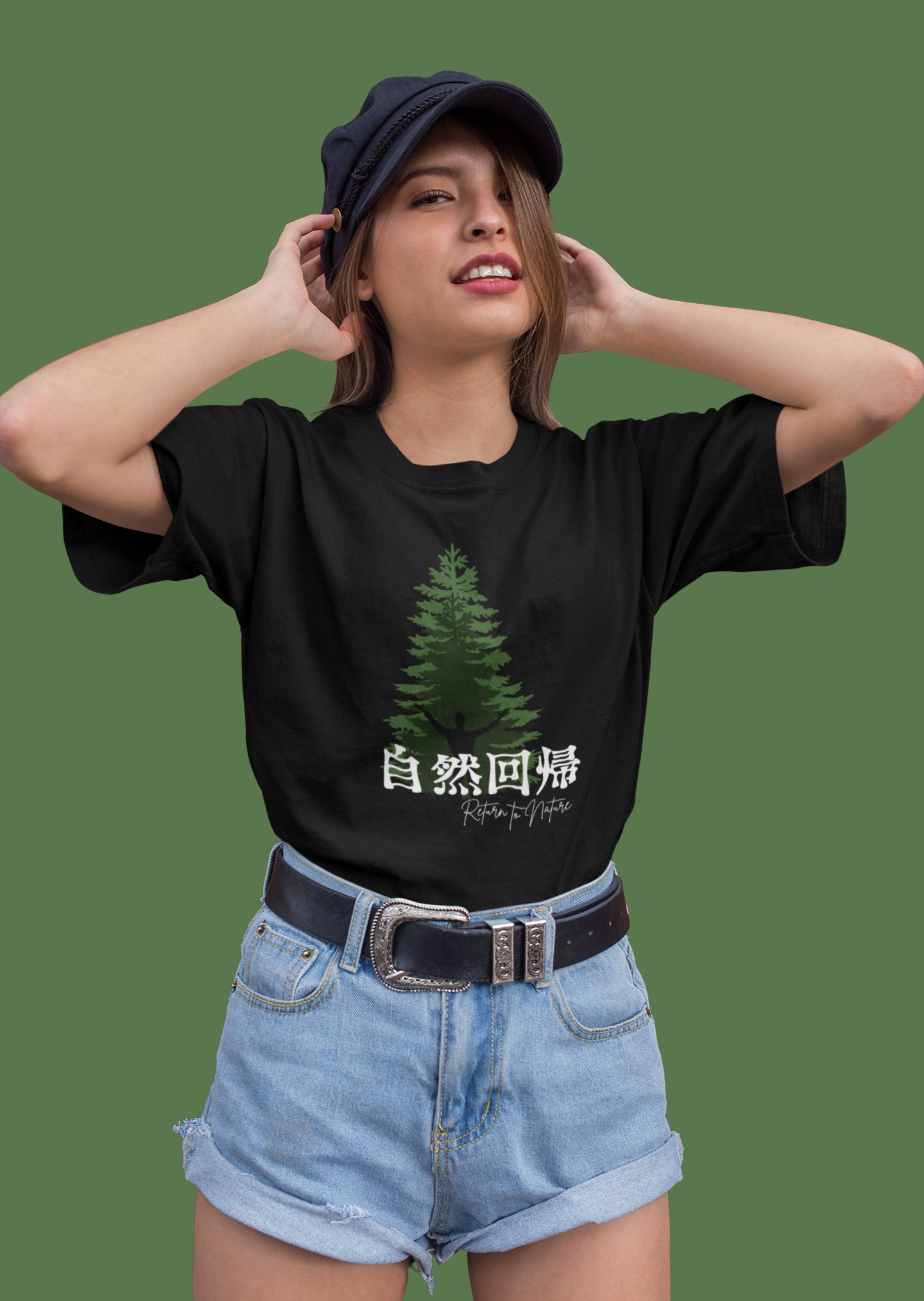 自然回帰 Return to Nature Oversize T-shirt