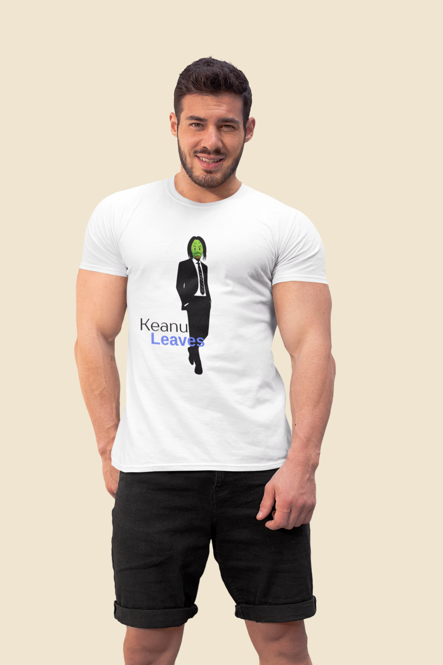 Keanu Leaves Slim Fit T-shirt