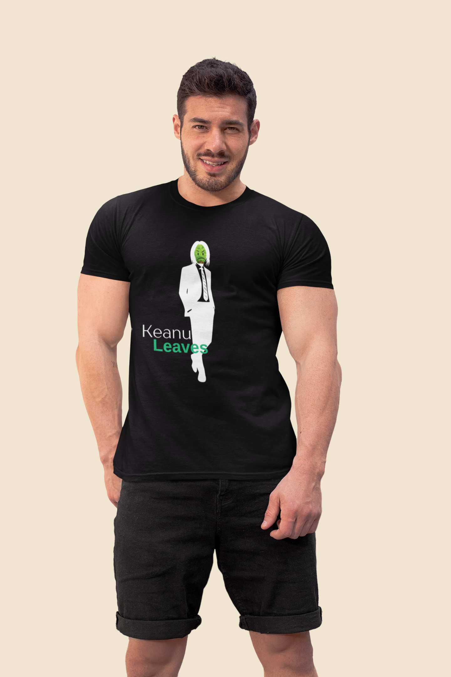 Keanu Leaves Slim Fit T-shirt