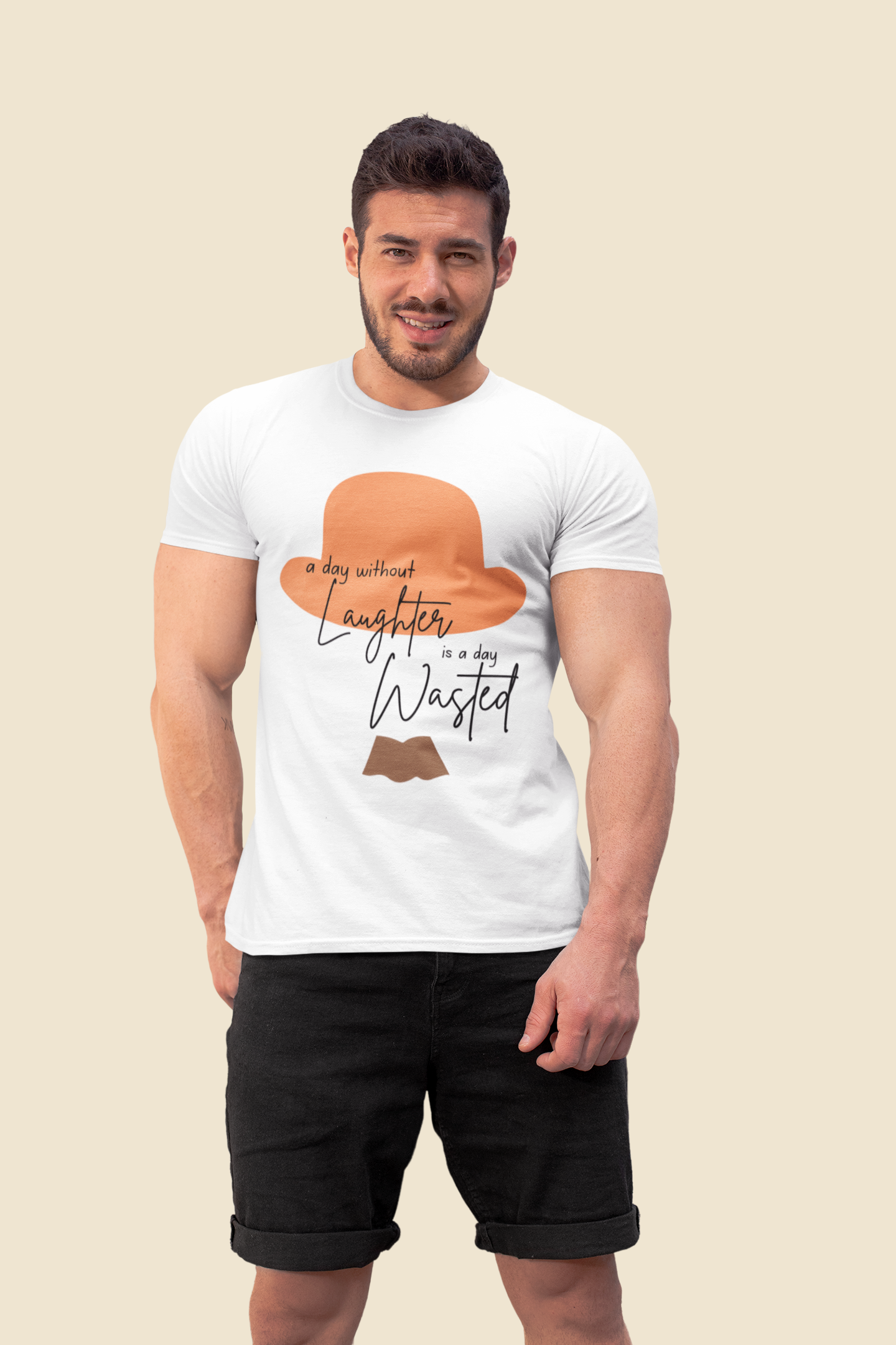 A day without laughter Slim Fit T-shirt
