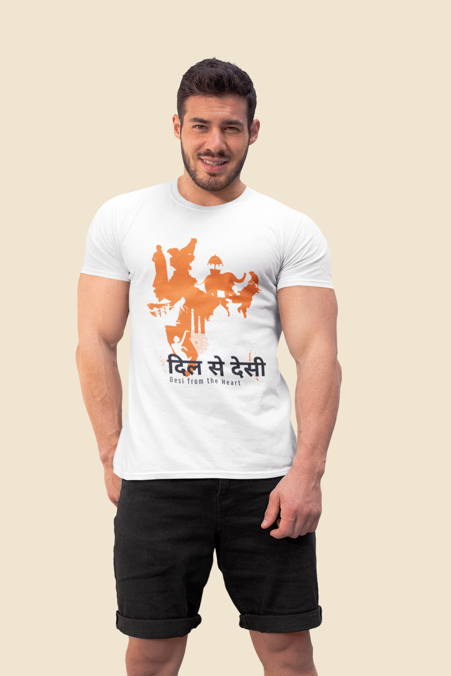 Desi from the Heart Slim Fit T-shirt