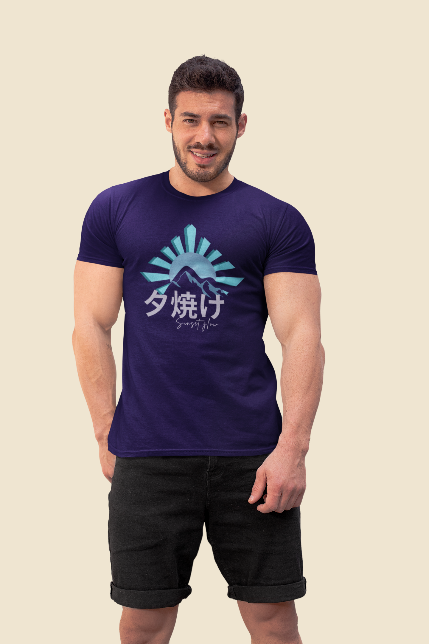 夕焼け Sunset Glow Slim Fit T-shirt