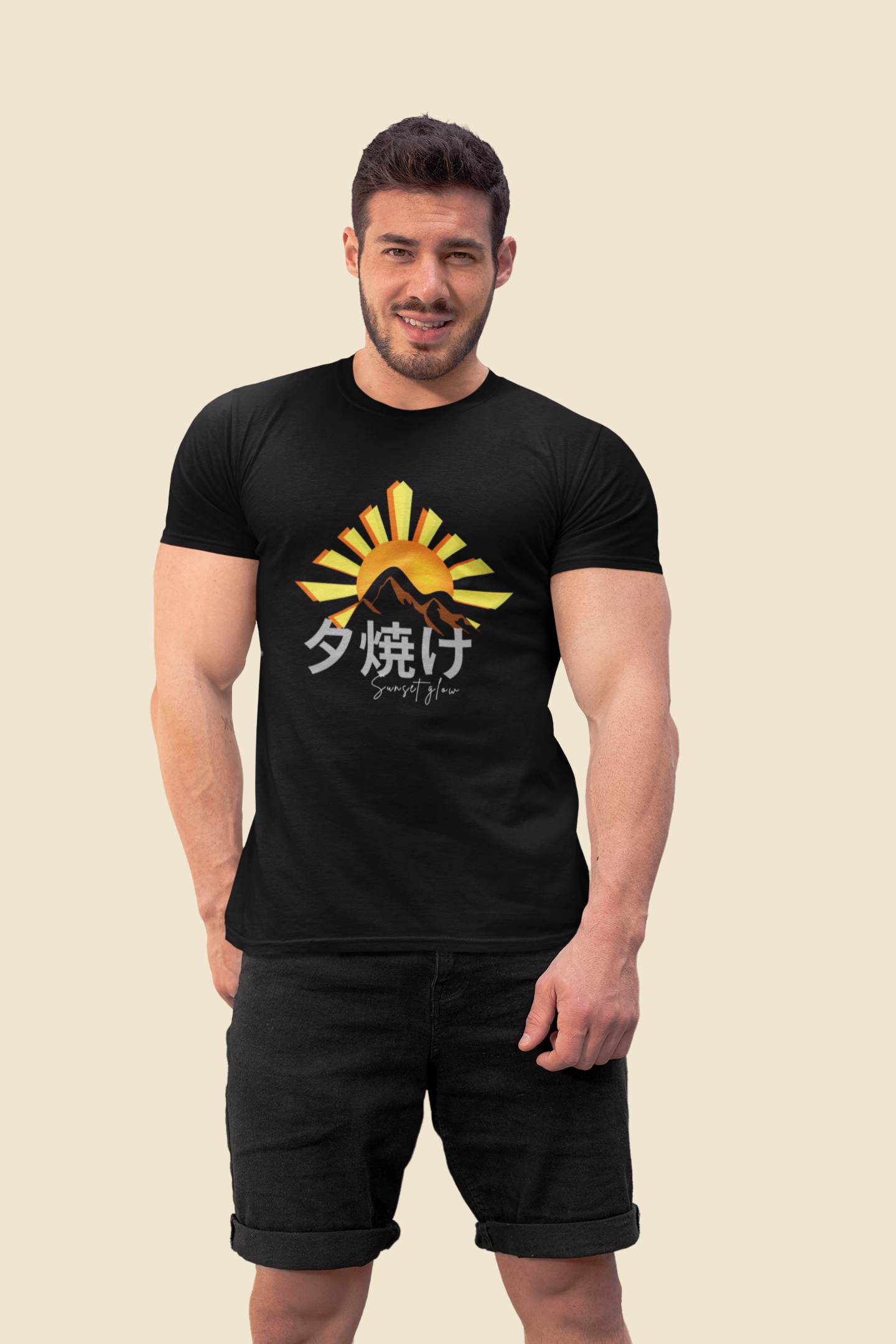 夕焼け Sunset Glow Slim Fit T-shirt