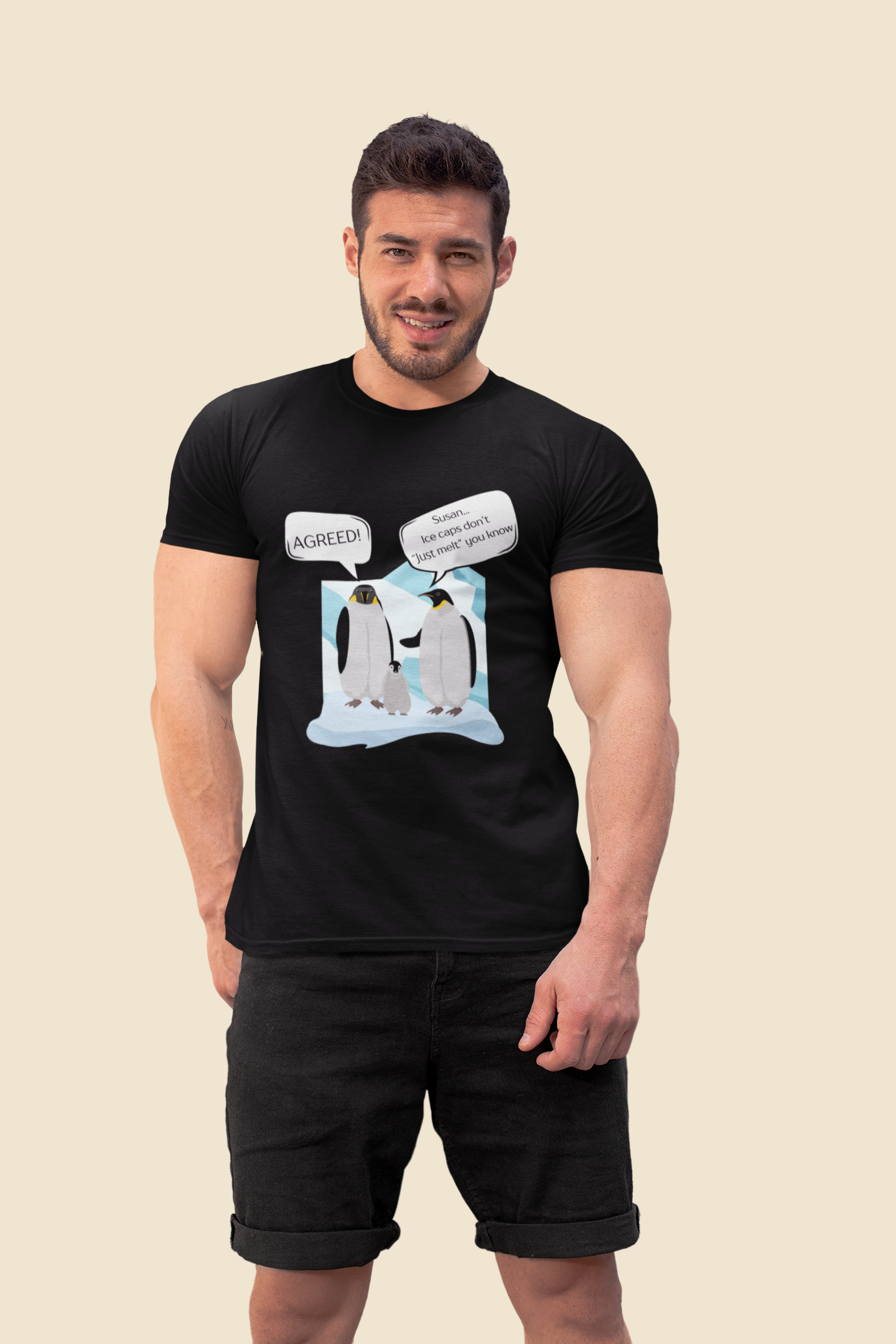Ice Caps Don't Just Melt Slim Fit T-shirt