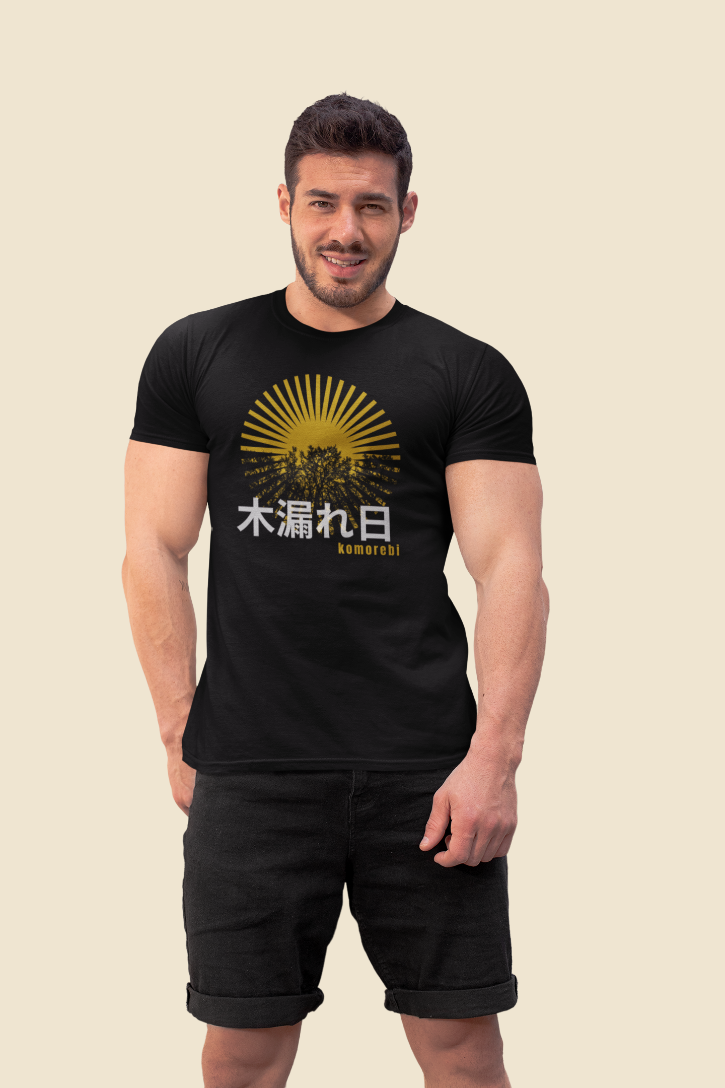 木漏れ日 Sunlight Filtering through Trees Slim Fit T-shirt