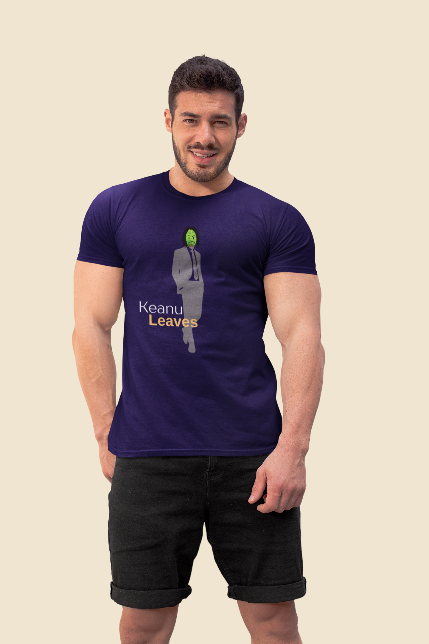 Keanu Leaves Slim Fit T-shirt