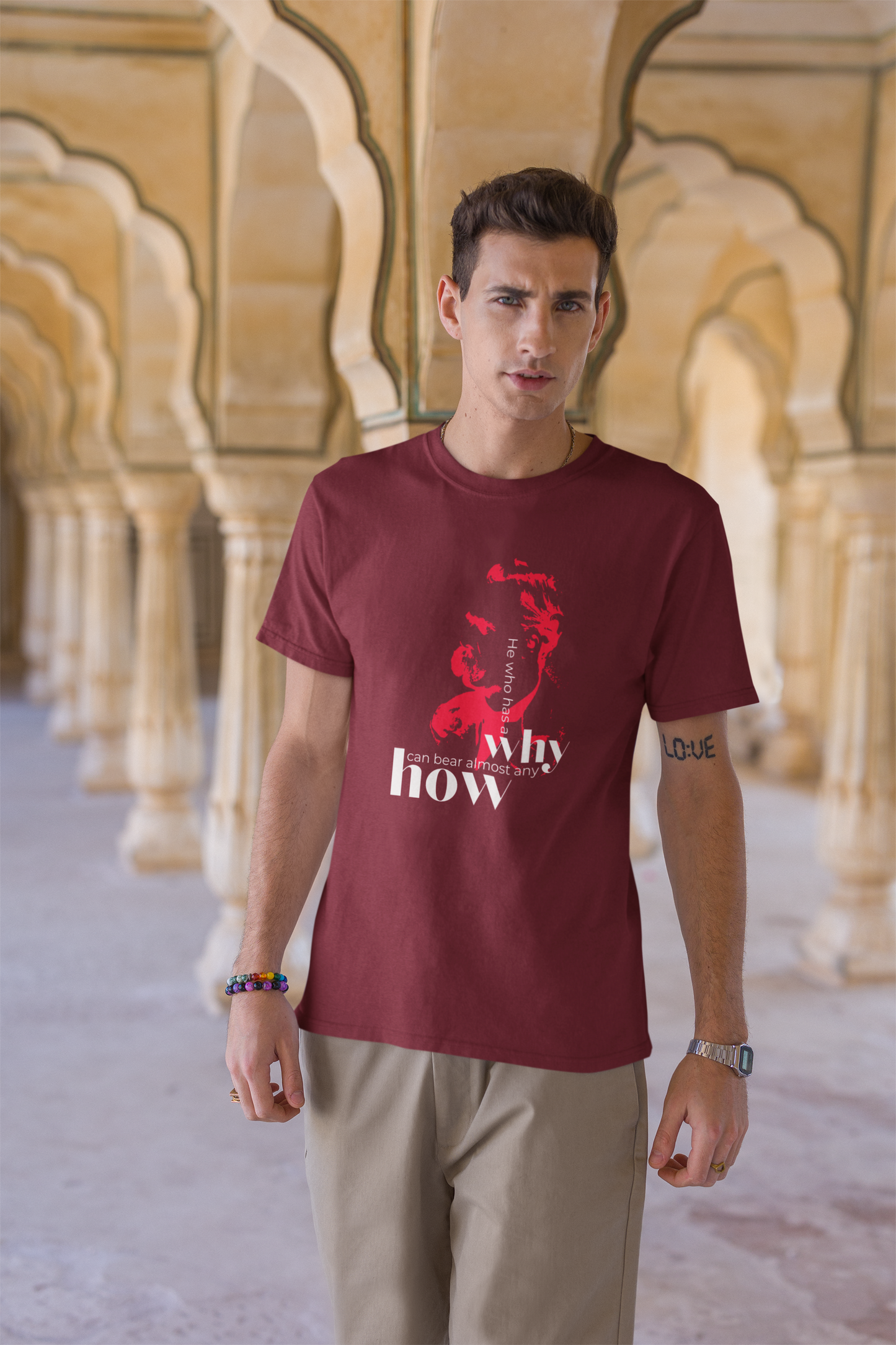 He Who Has a Why Short Sleeve T-shirt