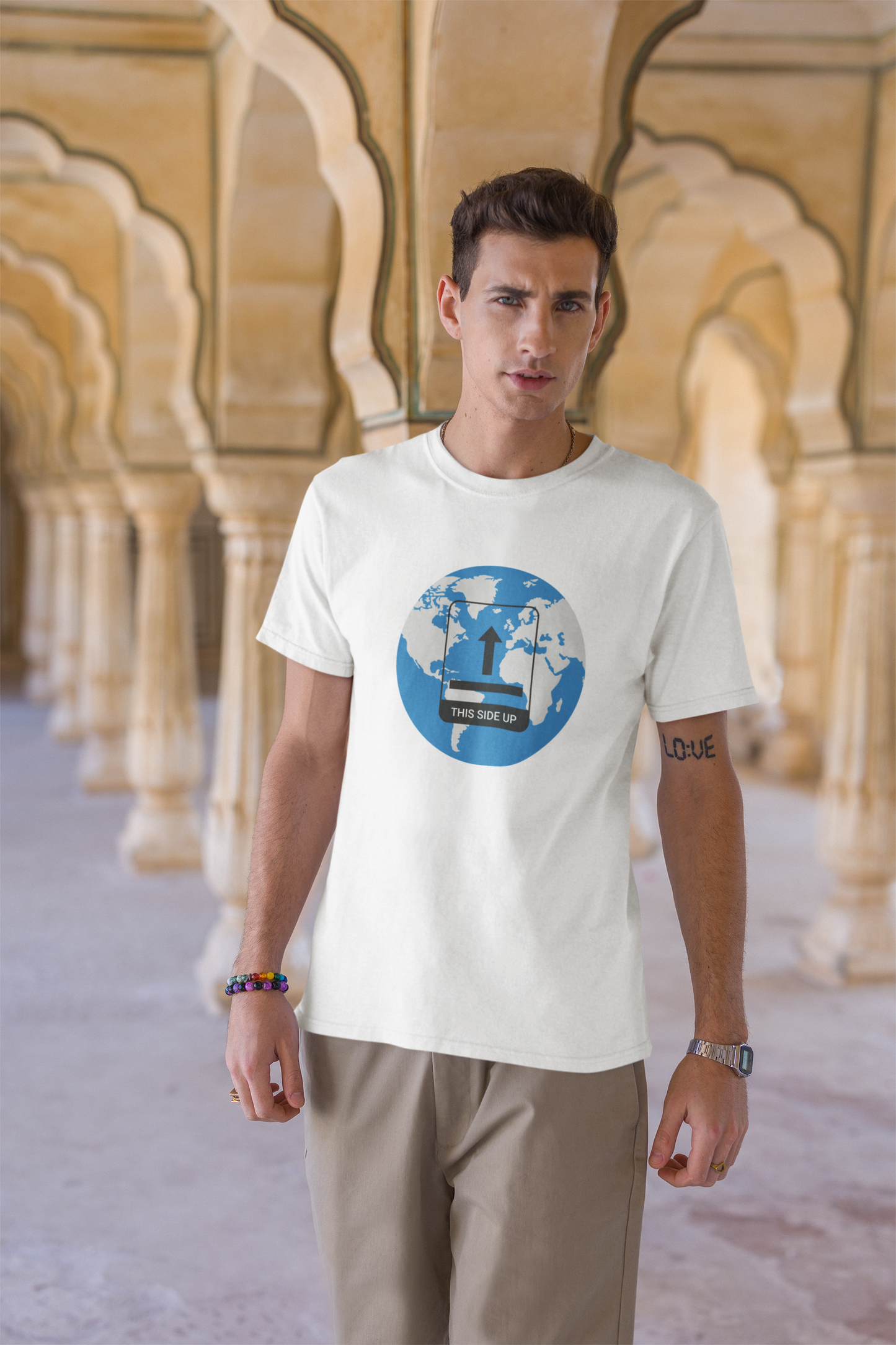 Earth, Handle With Care Short Sleeve T-shirt