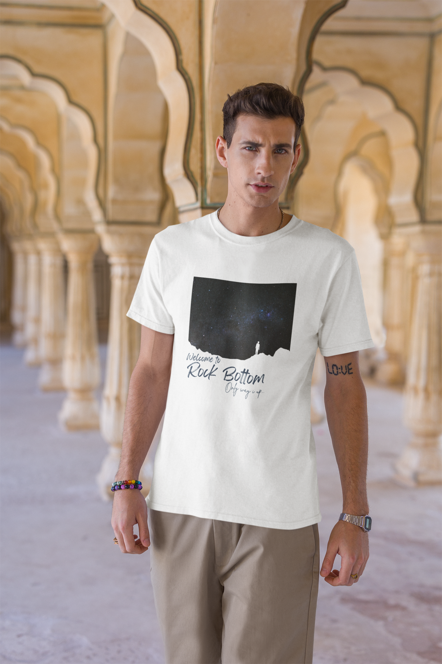 Welcome to Rock Bottom Short Sleeve T-shirt