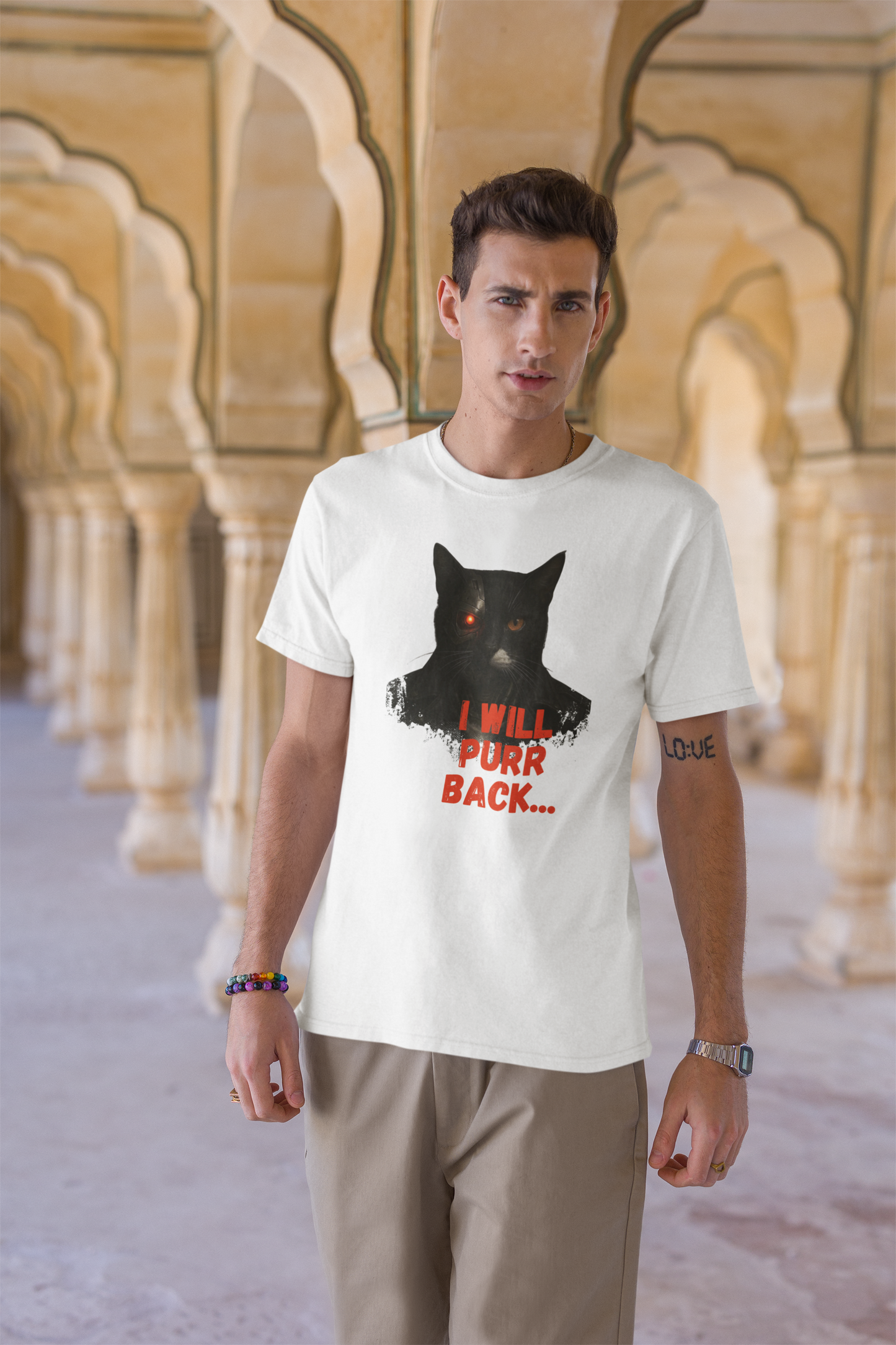 I Will Purr Back Short Sleeve T-shirt
