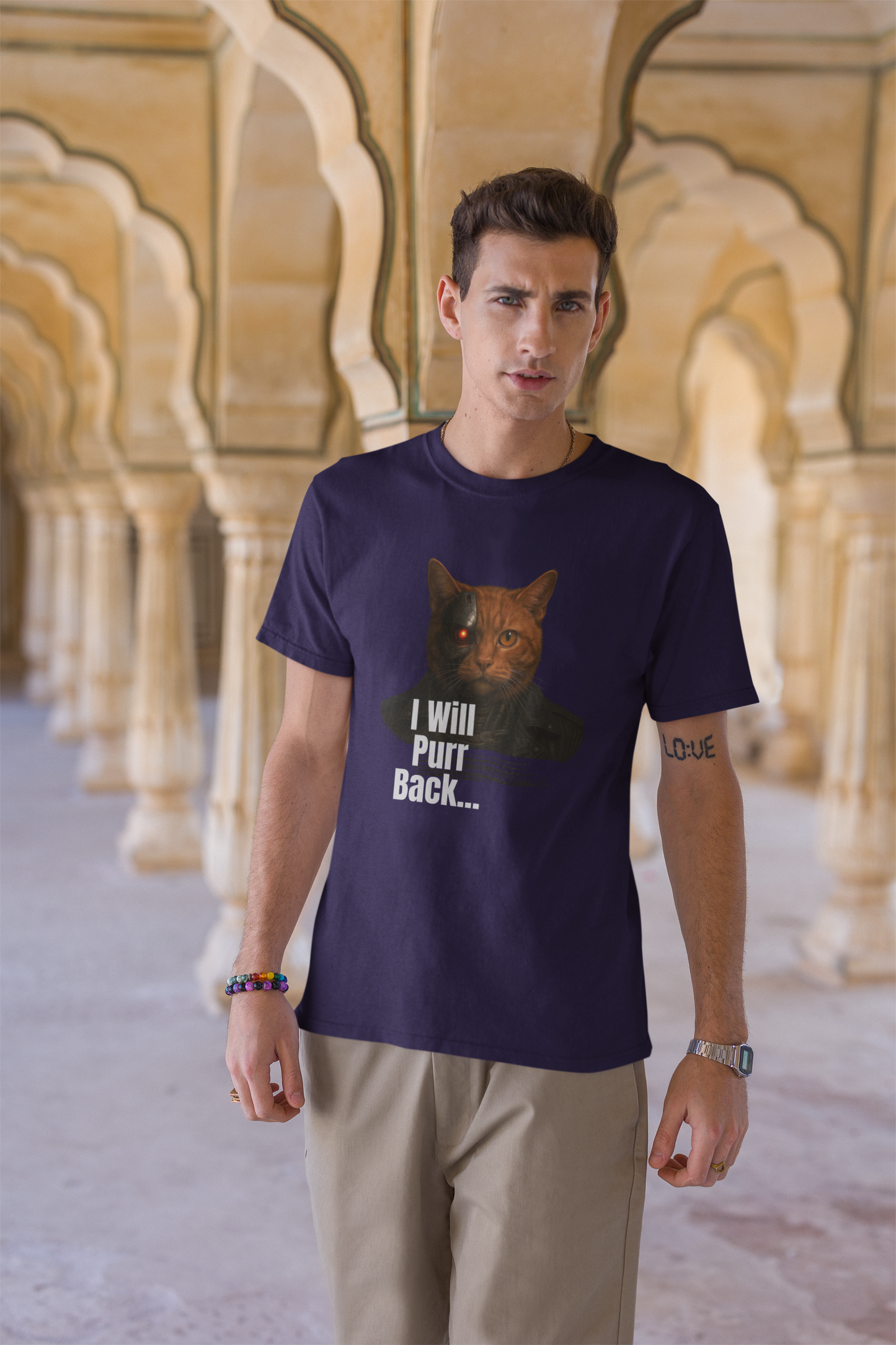 I Will Purr Back Short Sleeve T-shirt