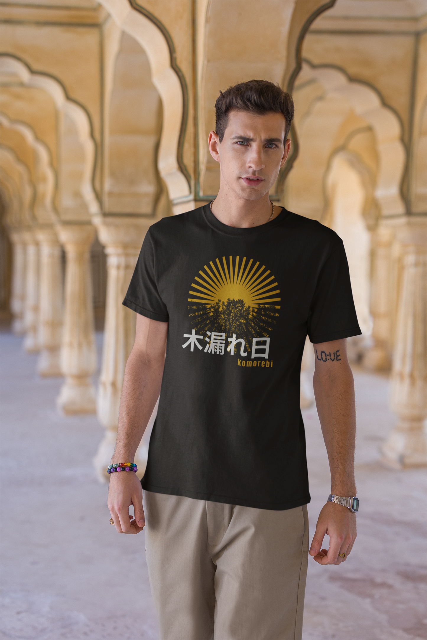 木漏れ日 Sunlight Filtering through Trees Short Sleeve T-shirt