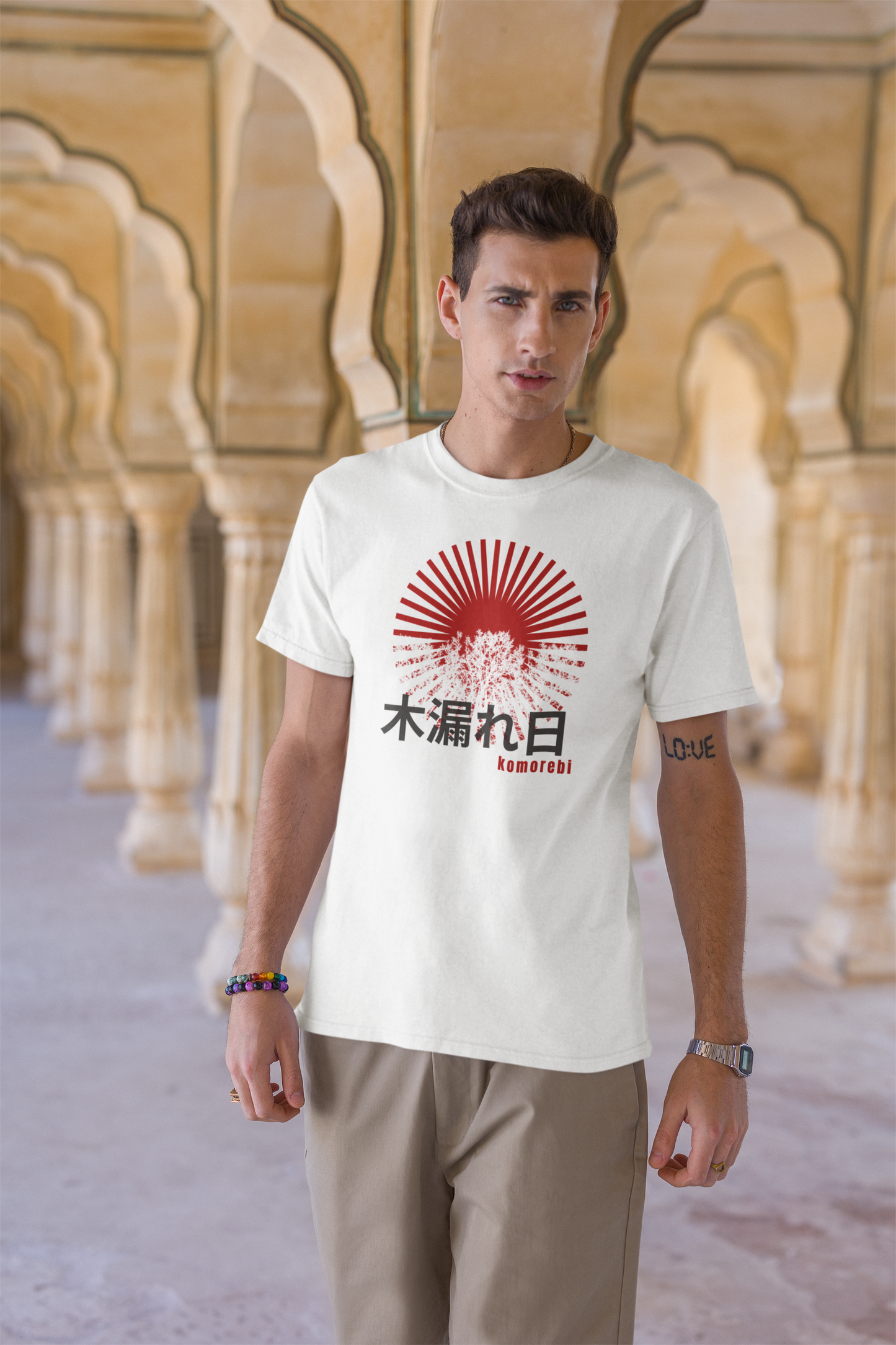 木漏れ日 Sunlight Filtering through Trees Short Sleeve T-shirt