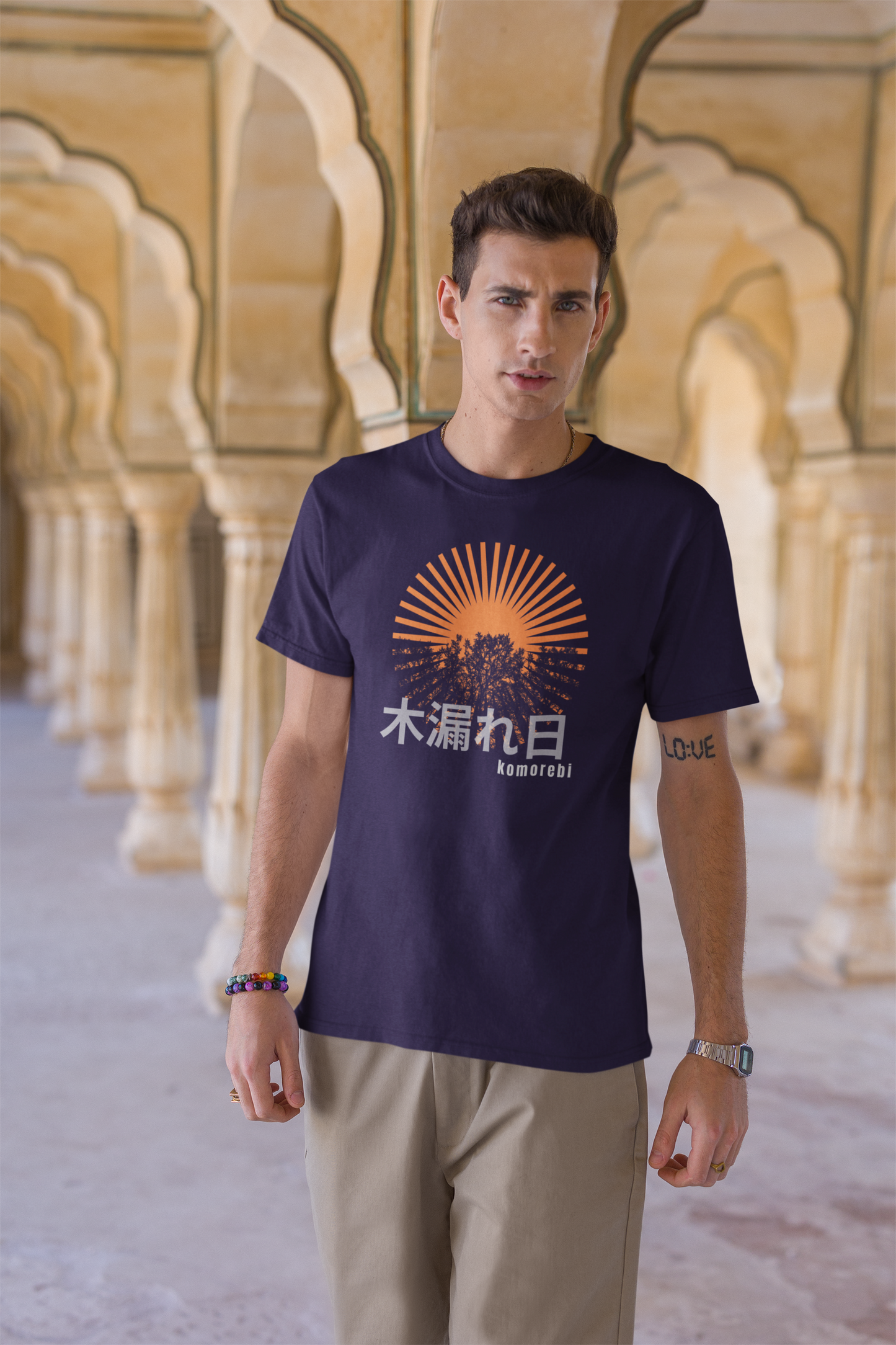 木漏れ日 Sunlight Filtering through Trees Short Sleeve T-shirt