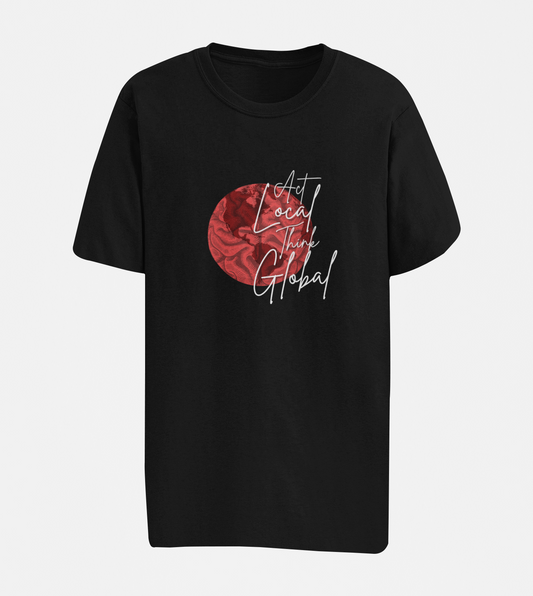Act Local Think Global Oversize T-shirt