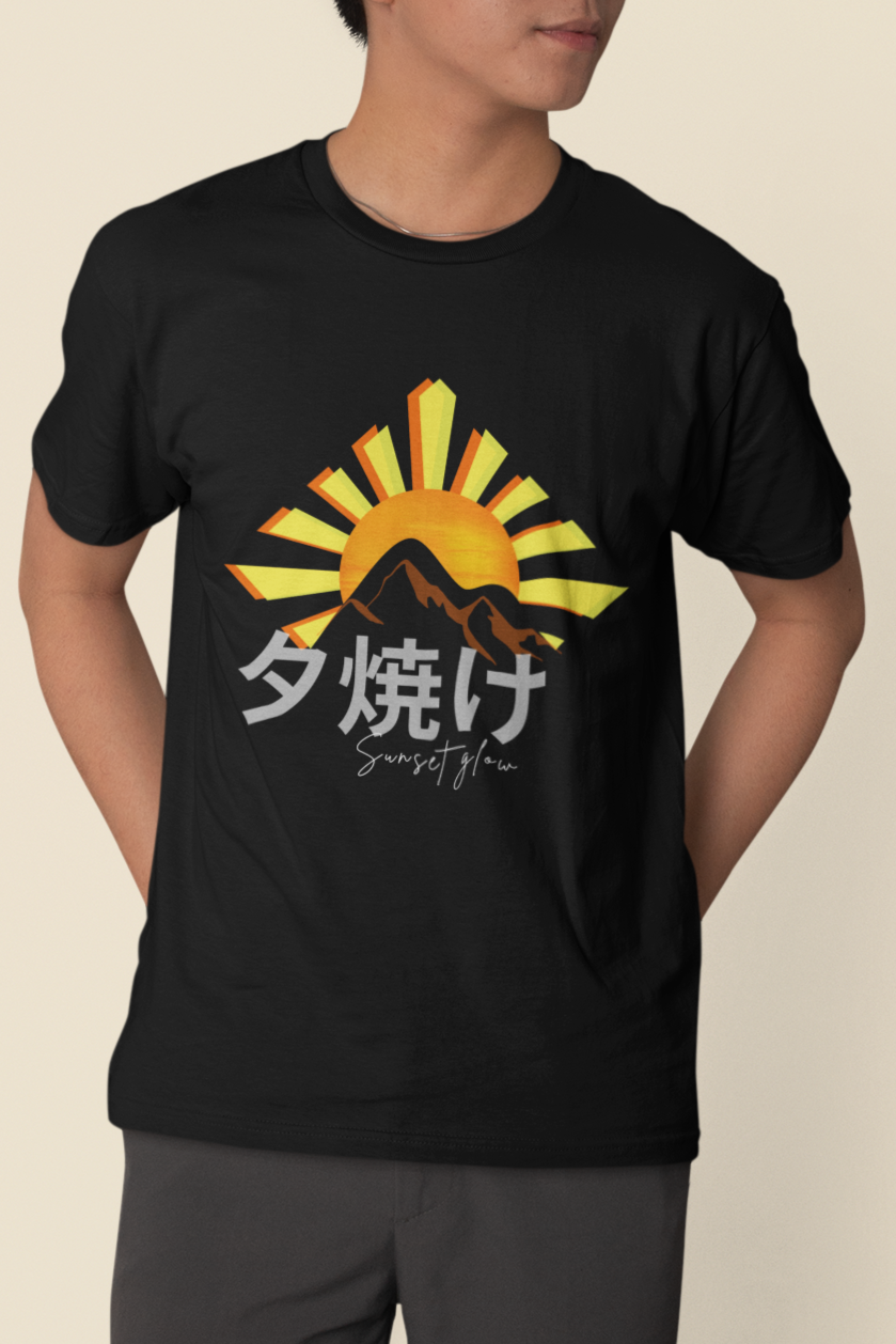 夕焼け Sunset Glow Regular Fit T-shirt