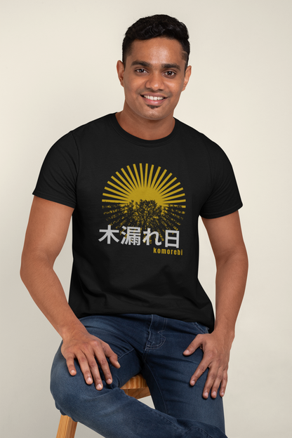 木漏れ日 Sunlight Filtering through Trees Slim Fit T-shirt