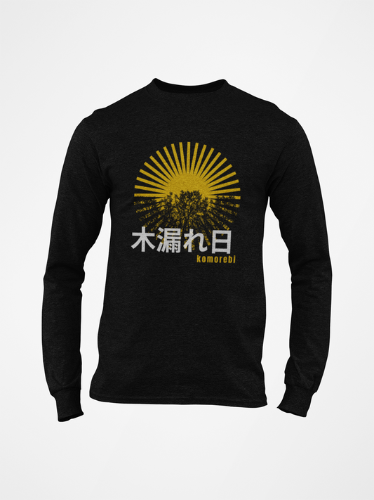 木漏れ日 Sunlight Filtering through Trees Long Sleeve T-shirt