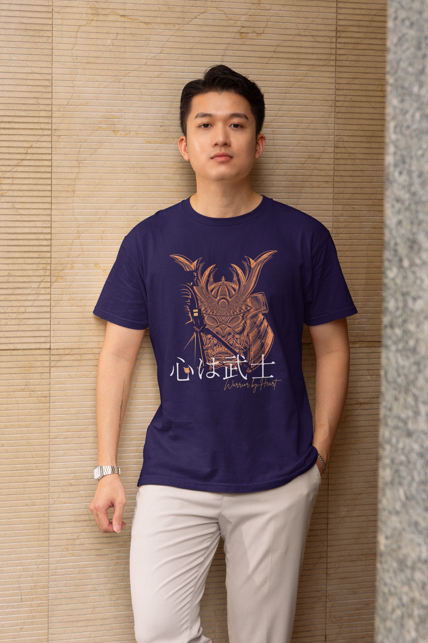 心は武士 Warrior by Heart Short Sleeve T-shirt