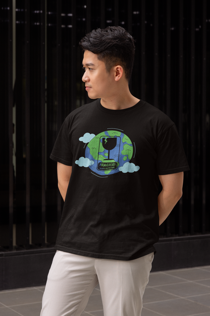 Earth, Handle With Care Short Sleeve T-shirt