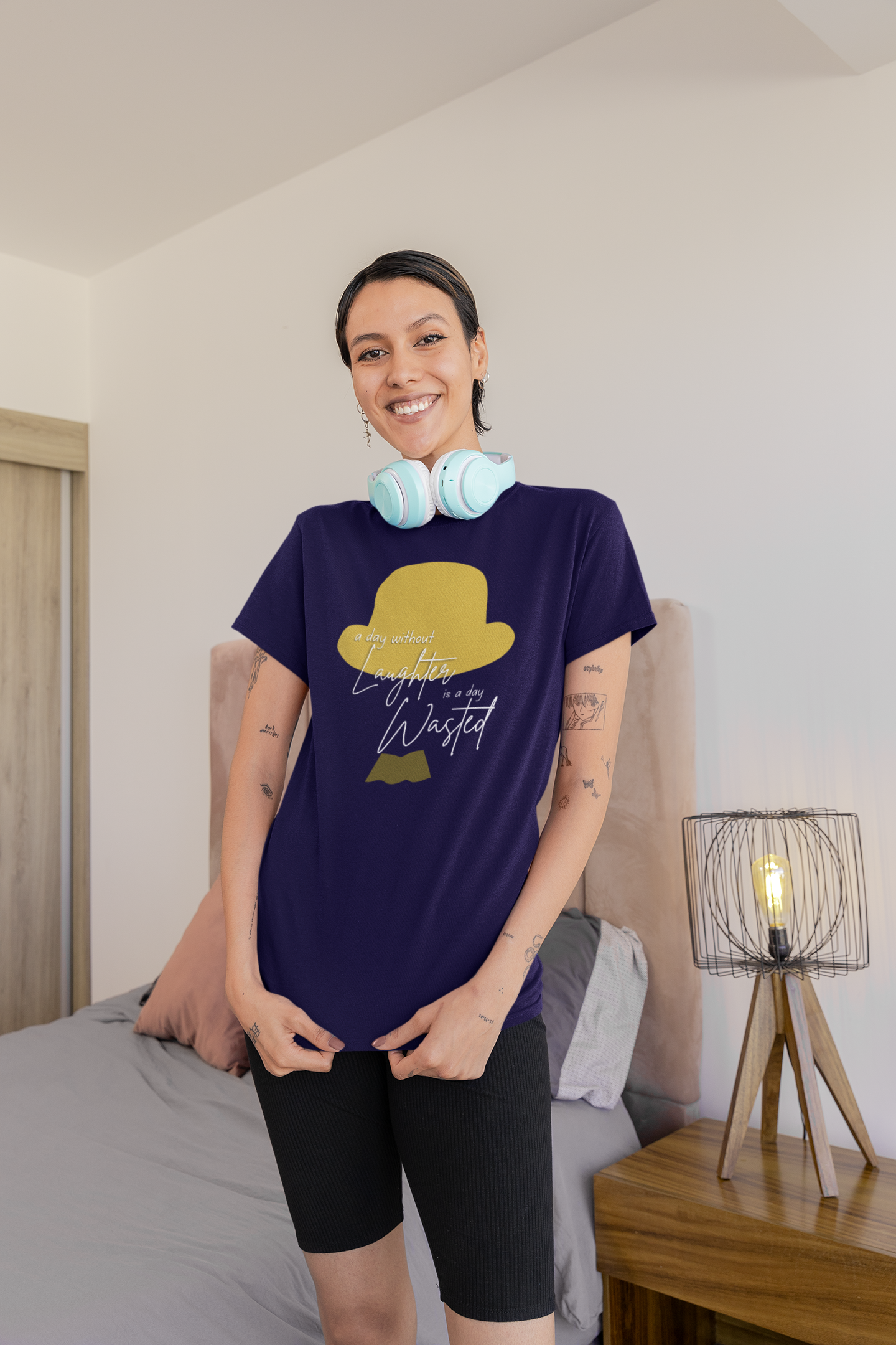A day without laughter Short Sleeve T-shirt