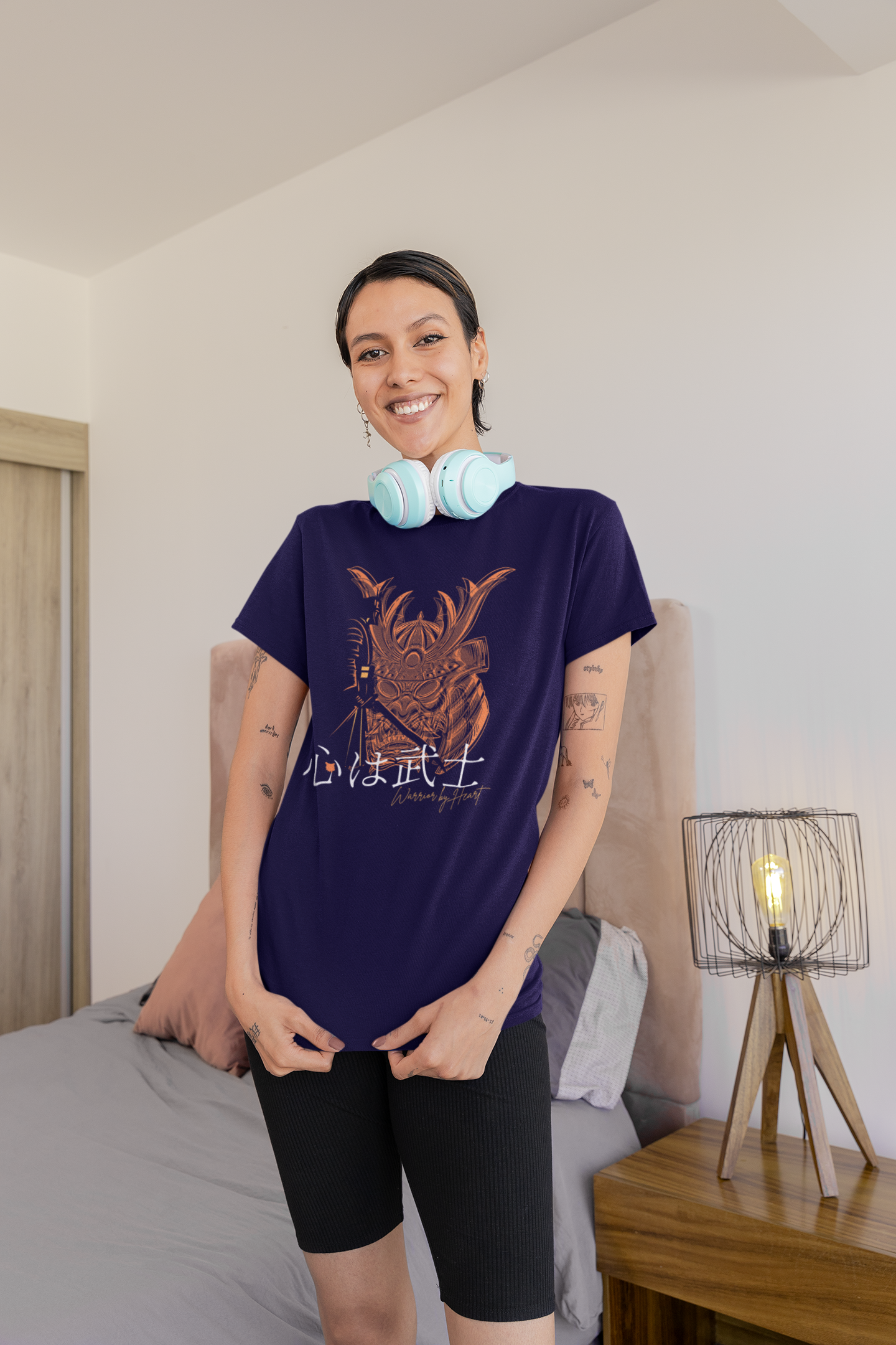 心は武士 Warrior by Heart Short Sleeve T-shirt