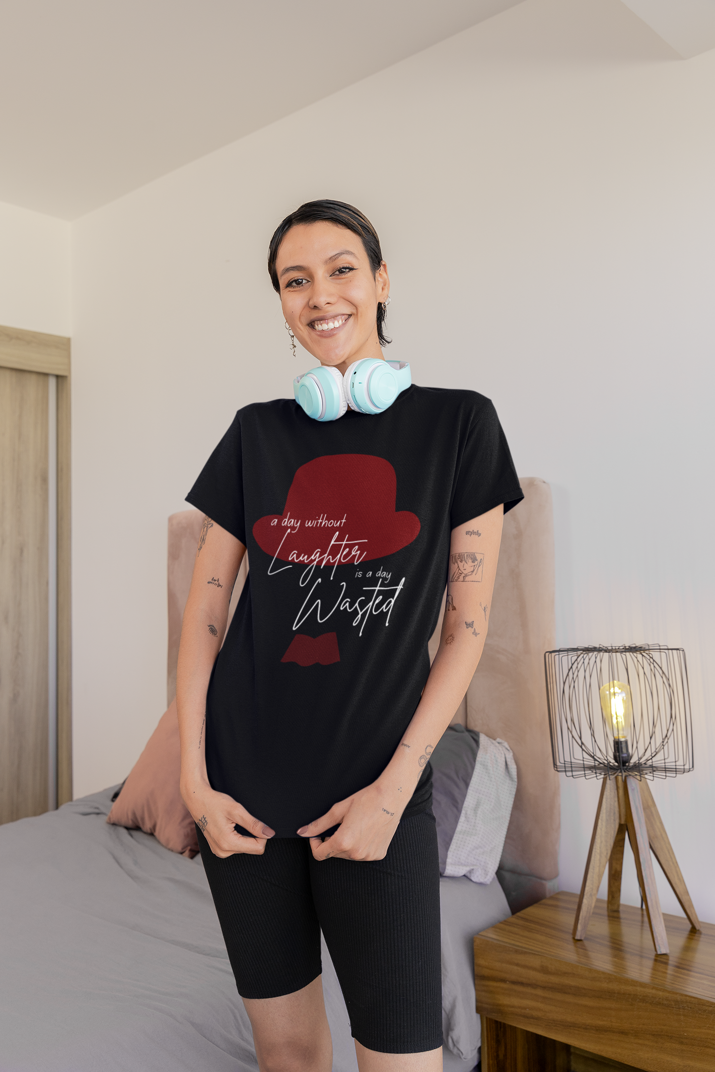 A day without laughter Short Sleeve T-shirt