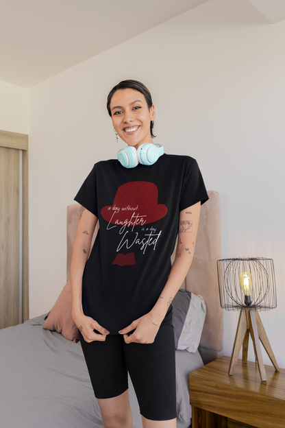 A day without laughter Short Sleeve T-shirt