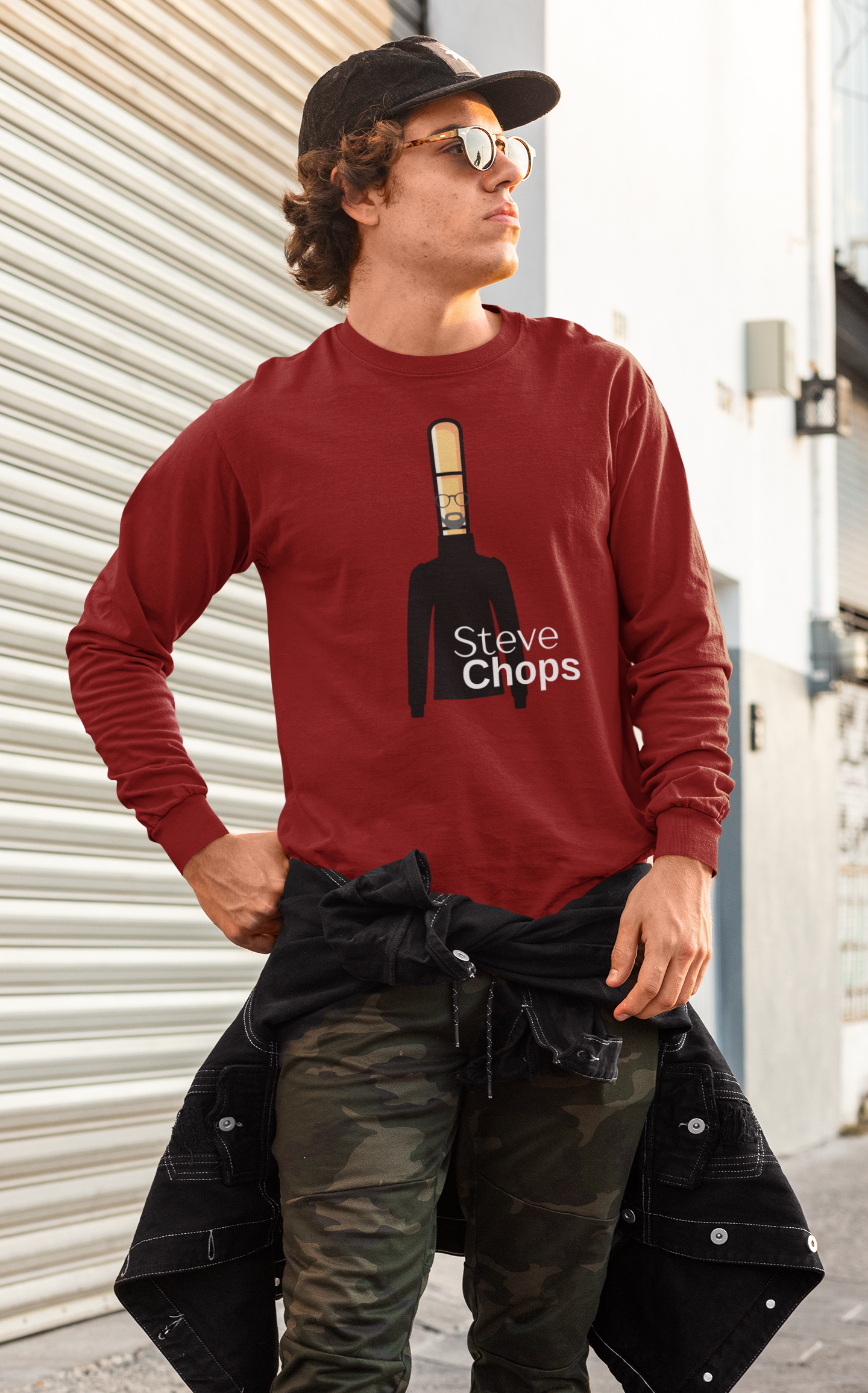 Steve Chops Long Sleeve T-shirt