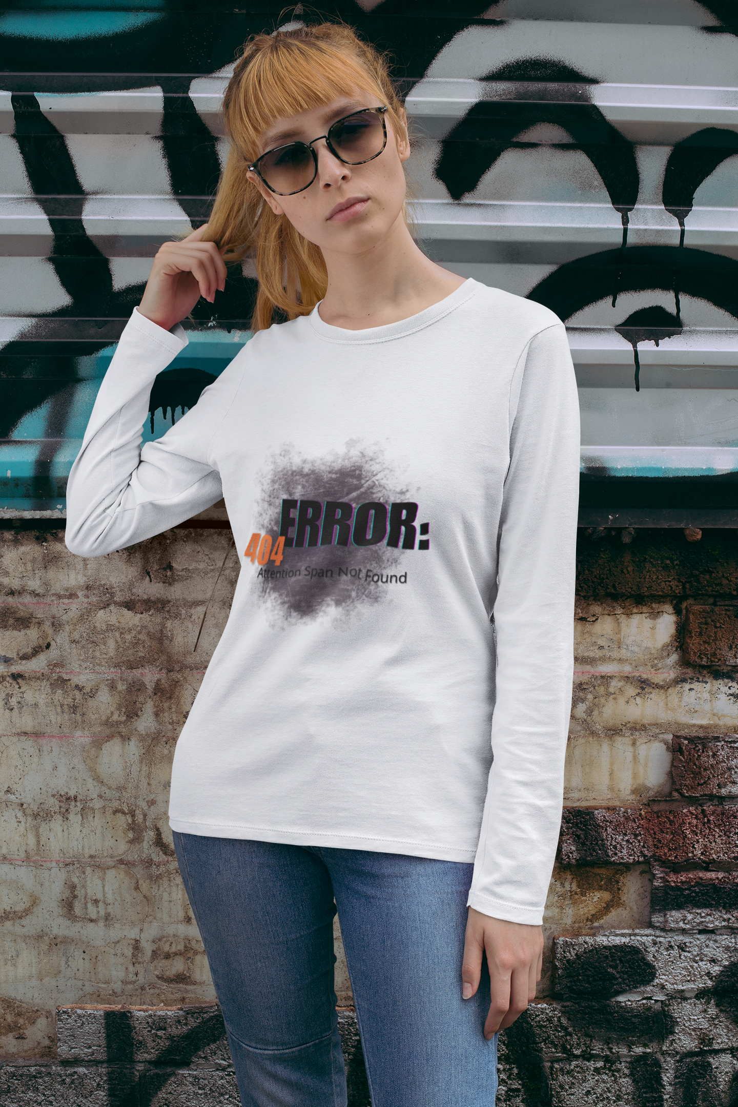 404: Attention Span Not Found Long Sleeve T-shirt