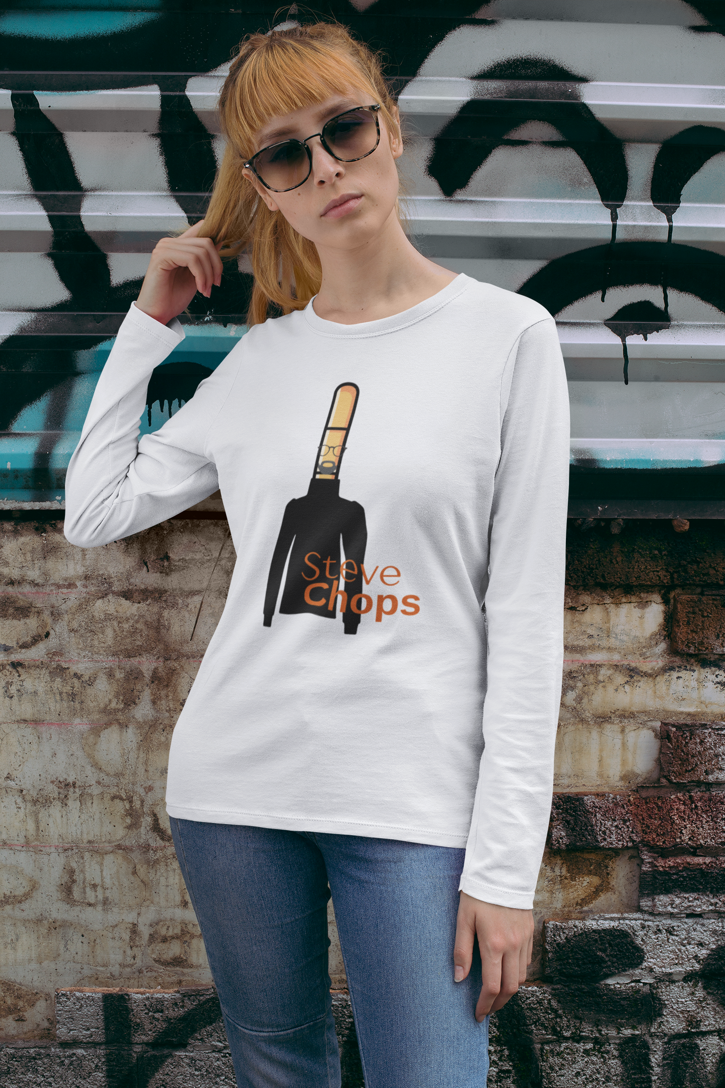 Steve Chops Long Sleeve T-shirt