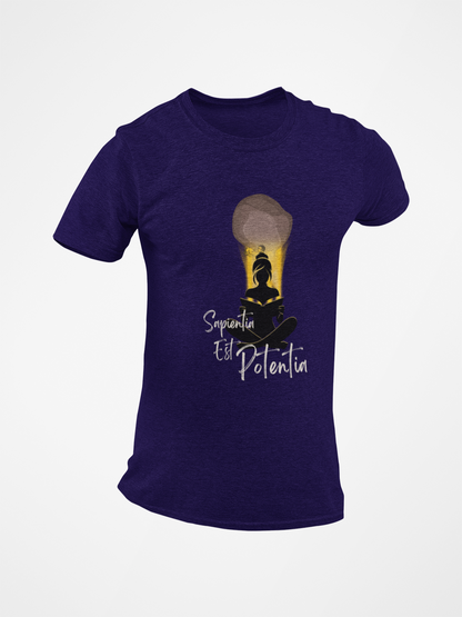 Sapientia Est Potentia Short Sleeve T-shirt