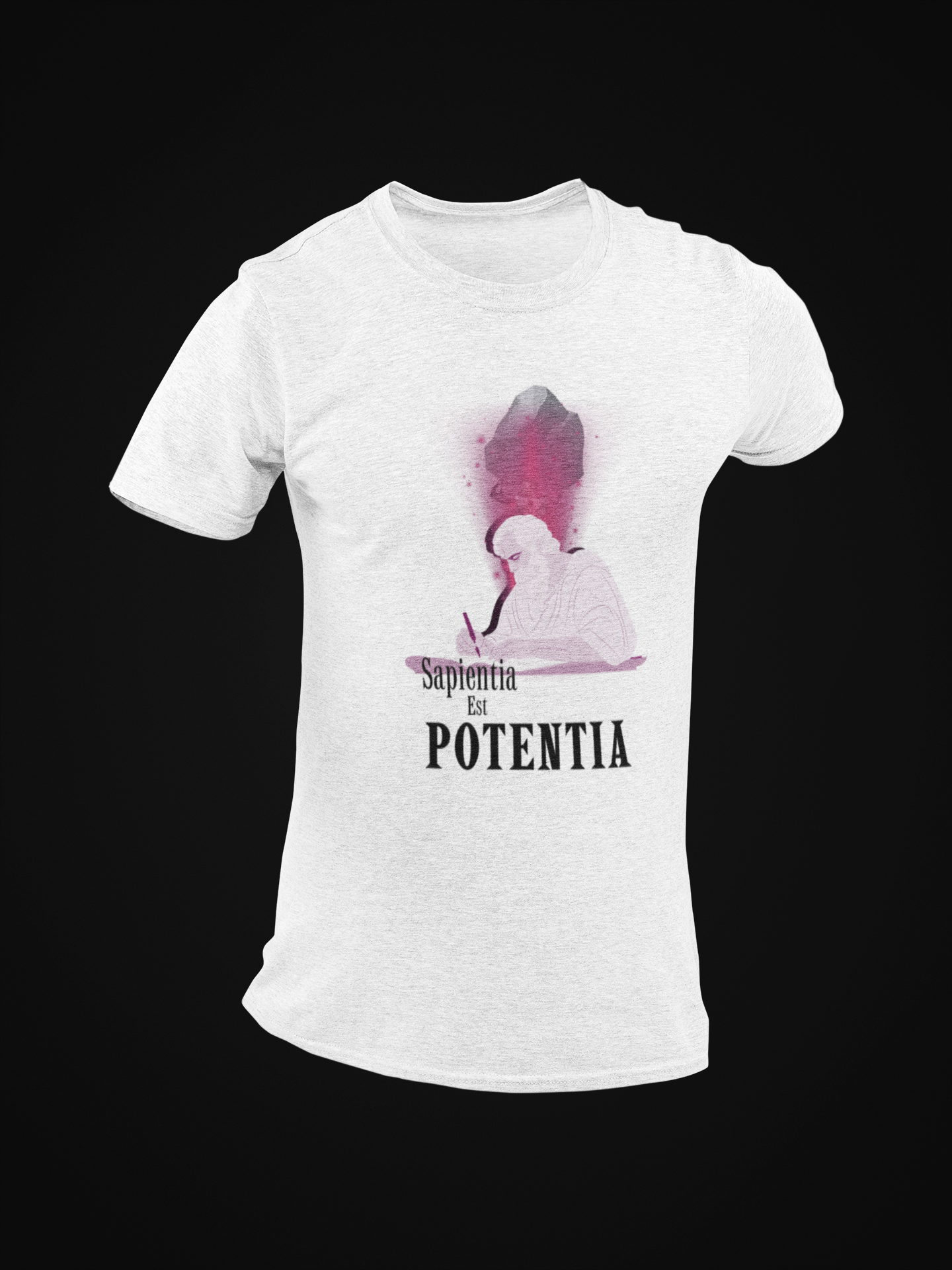 Sapientia Est Potentia Short Sleeve T-shirt