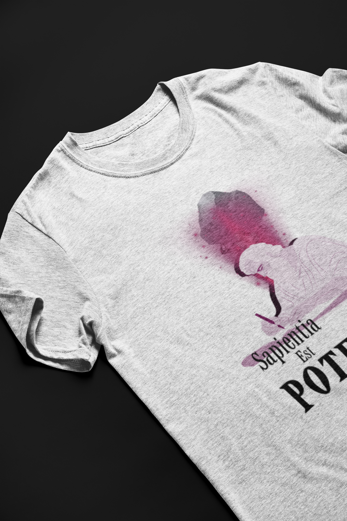 Sapientia Est Potentia Short Sleeve T-shirt
