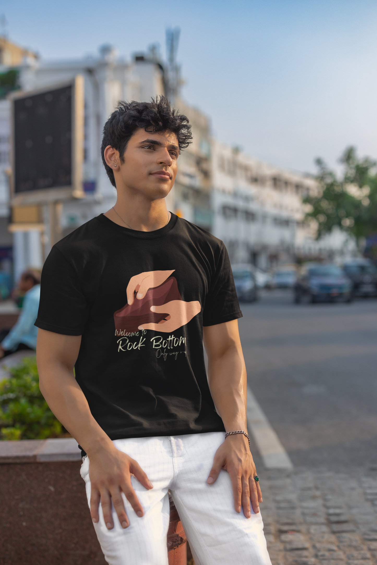 Welcome to Rock Bottom Short Sleeve T-shirt