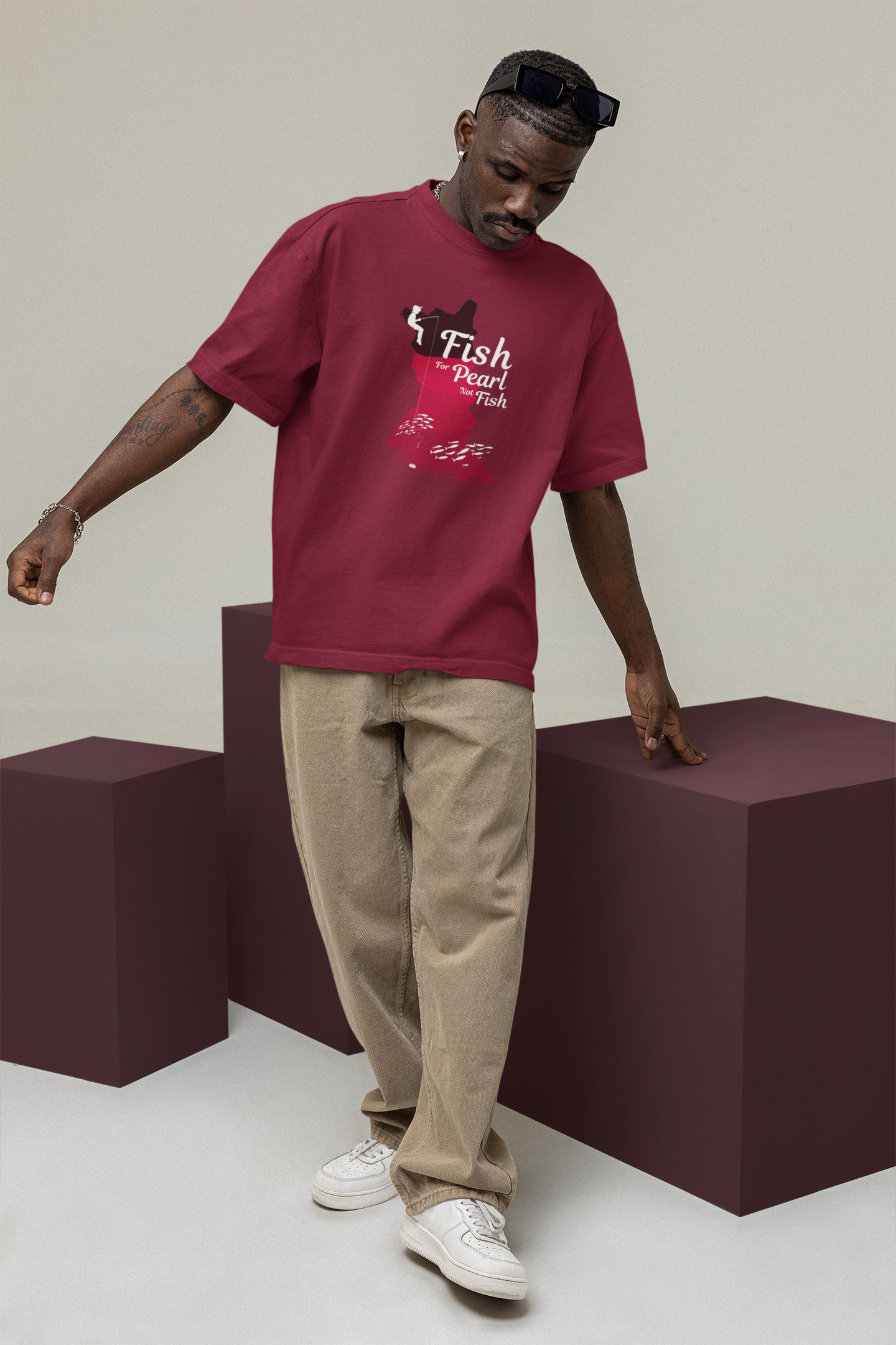 Fish for Peals not Fish Oversize T-shirt