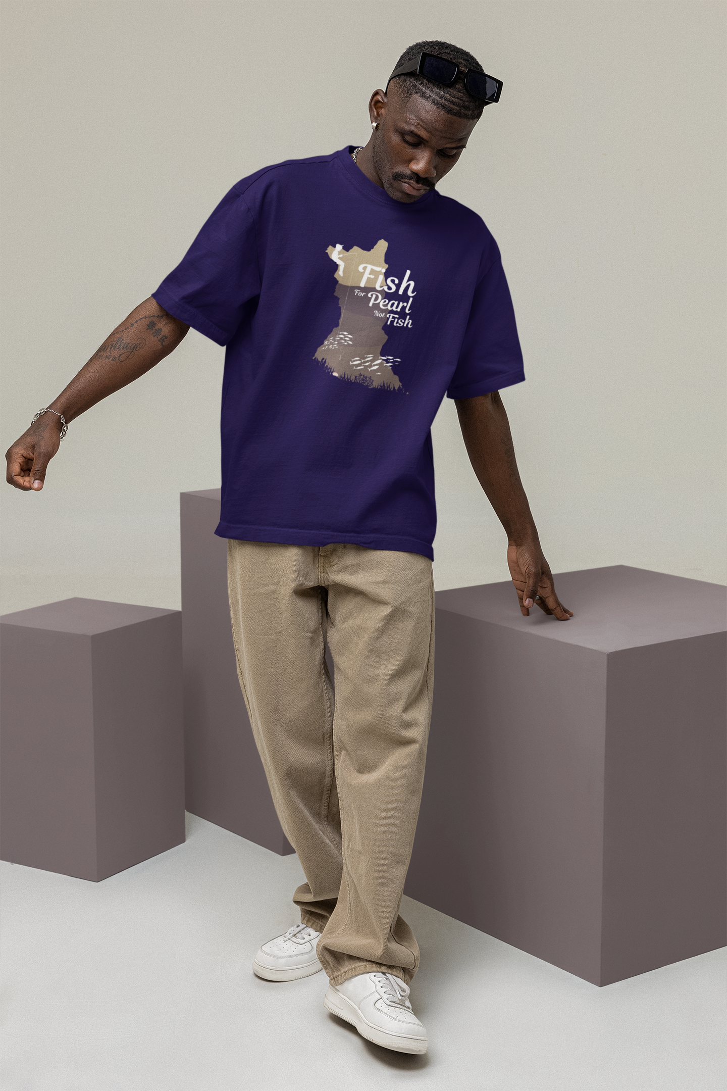 Fish for Peals not Fish Oversize T-shirt