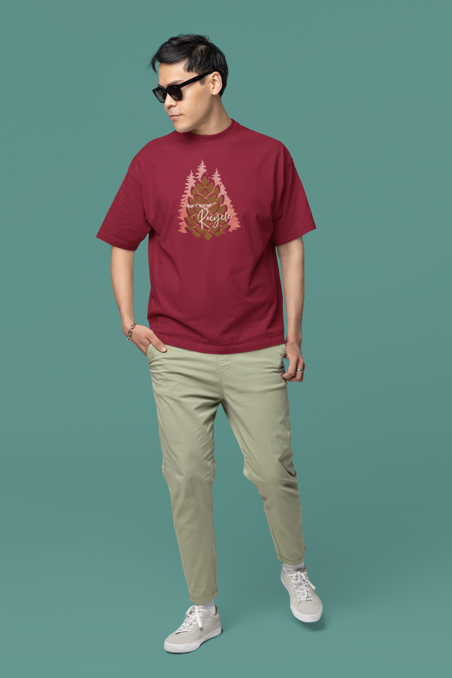 Don't Repine Recycle Oversize T-shirt