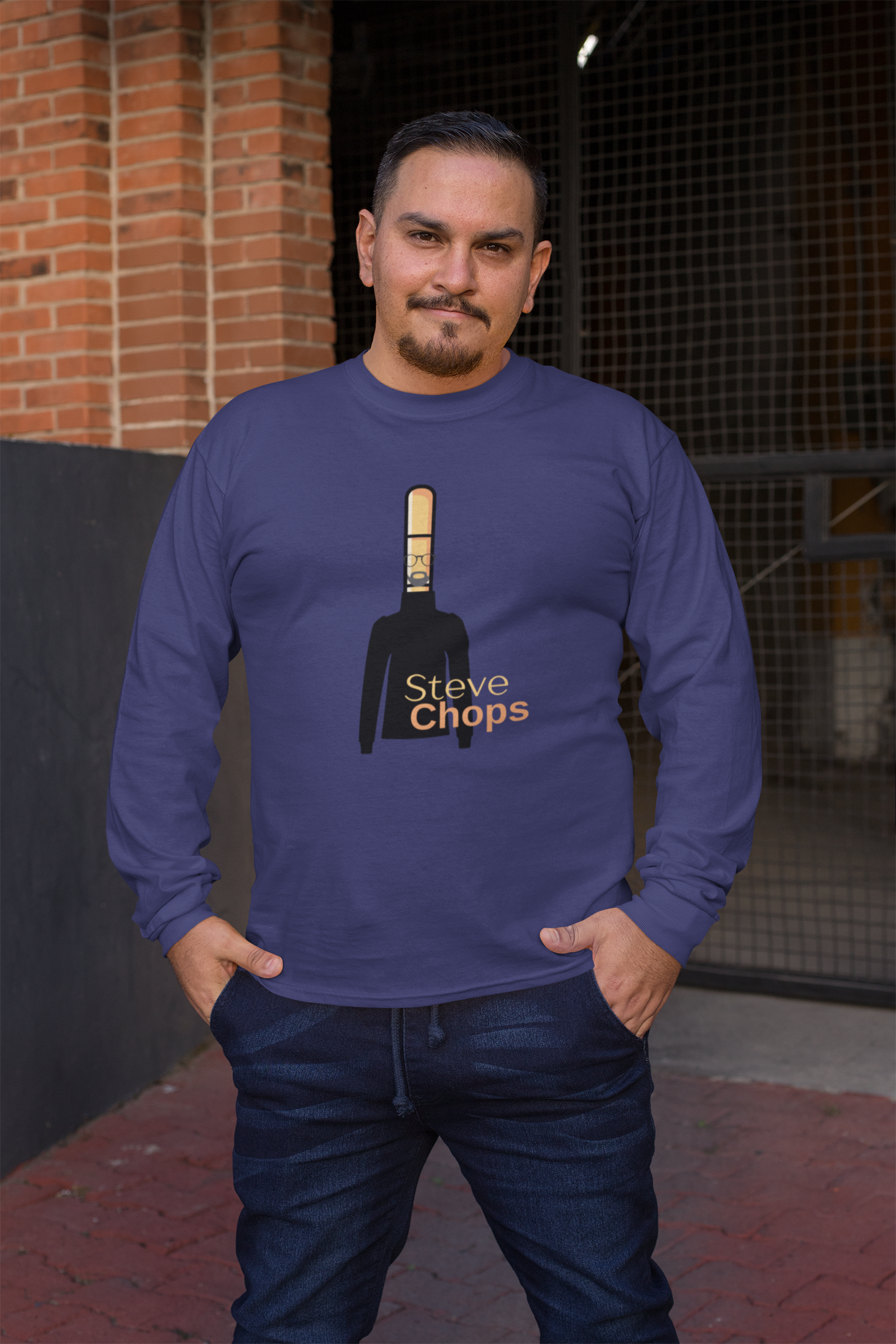 Steve Chops Long Sleeve T-shirt