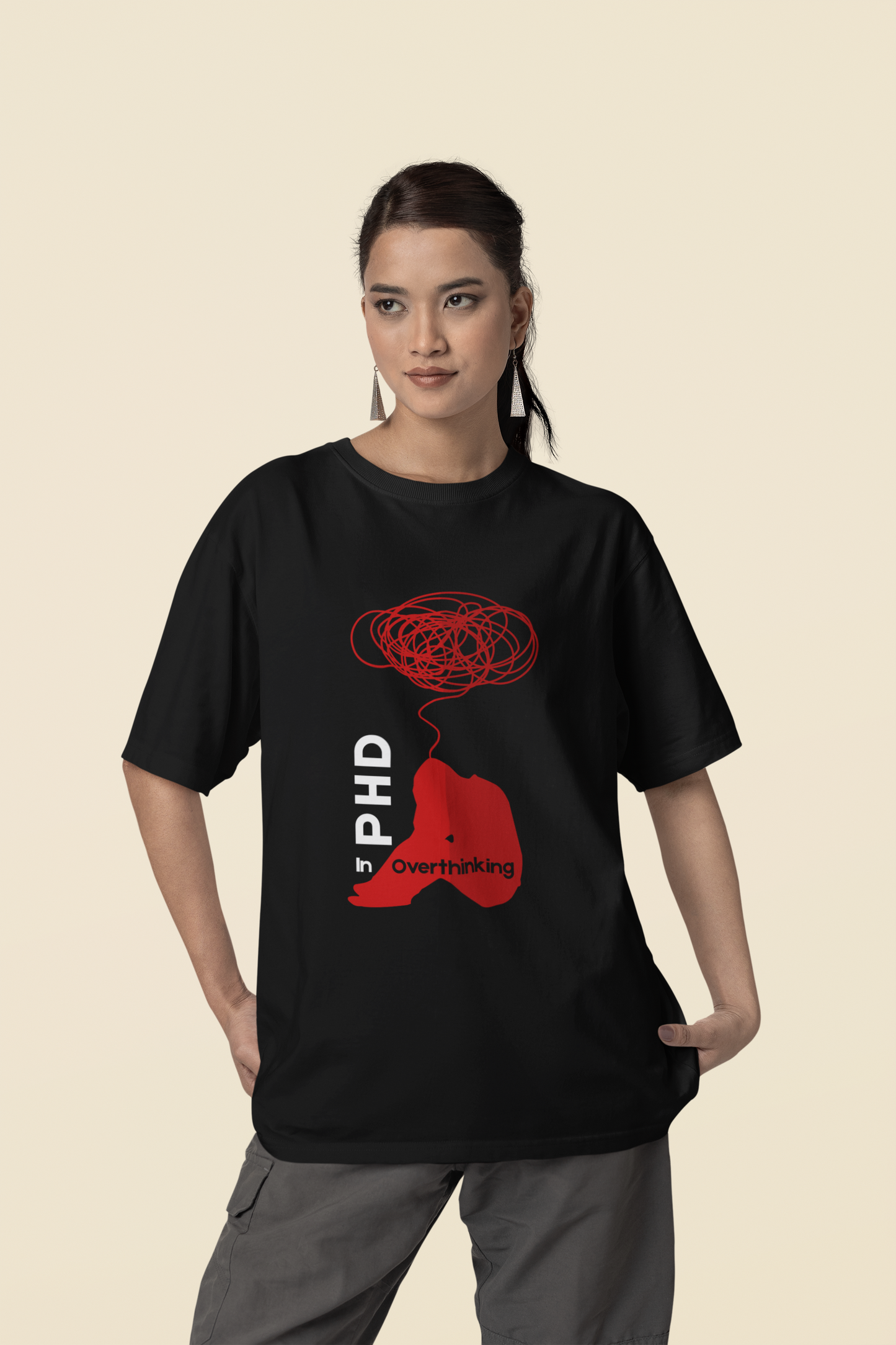PHD in Overthinking Oversize T-shirt