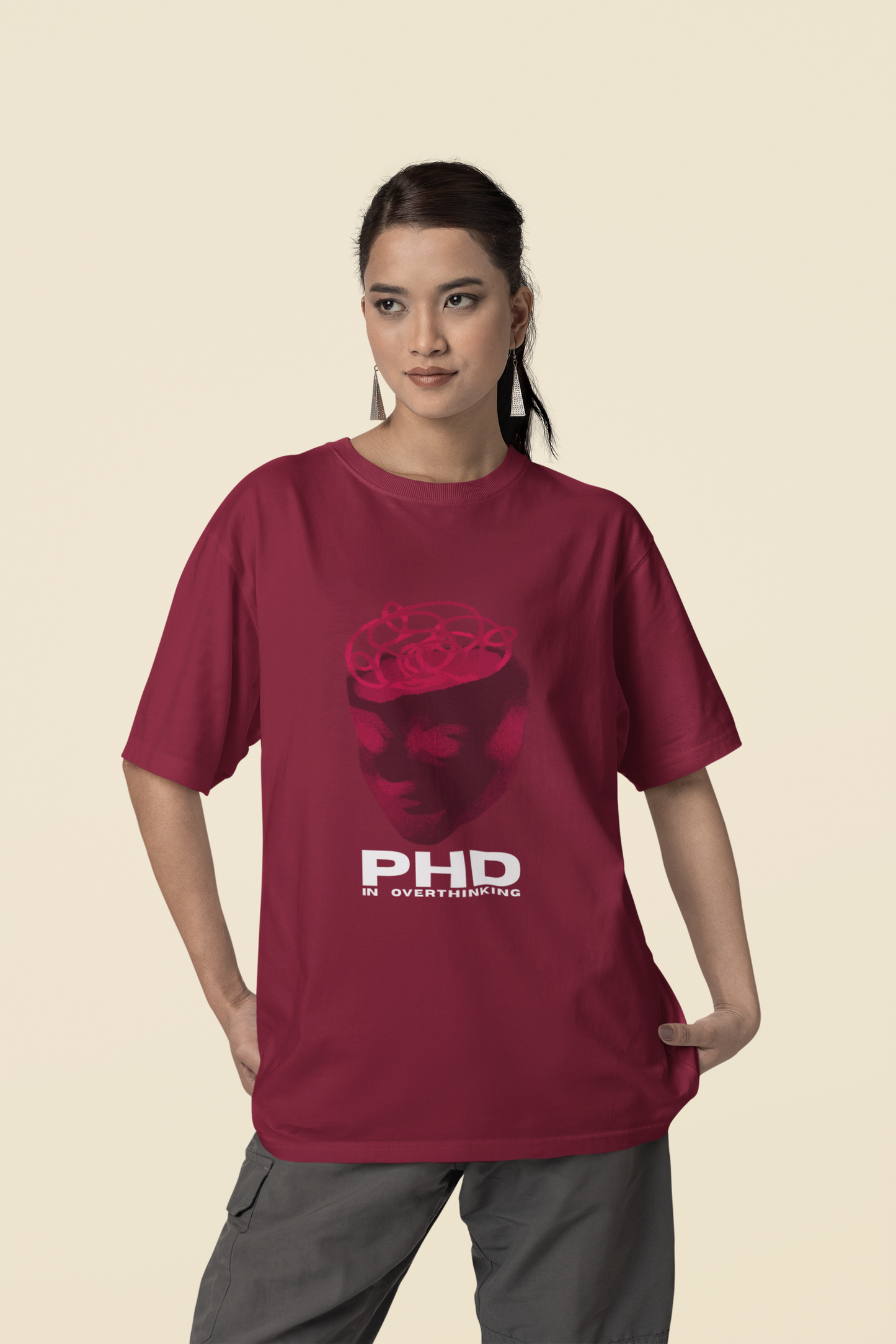 PHD in Overthinking Oversize T-shirt