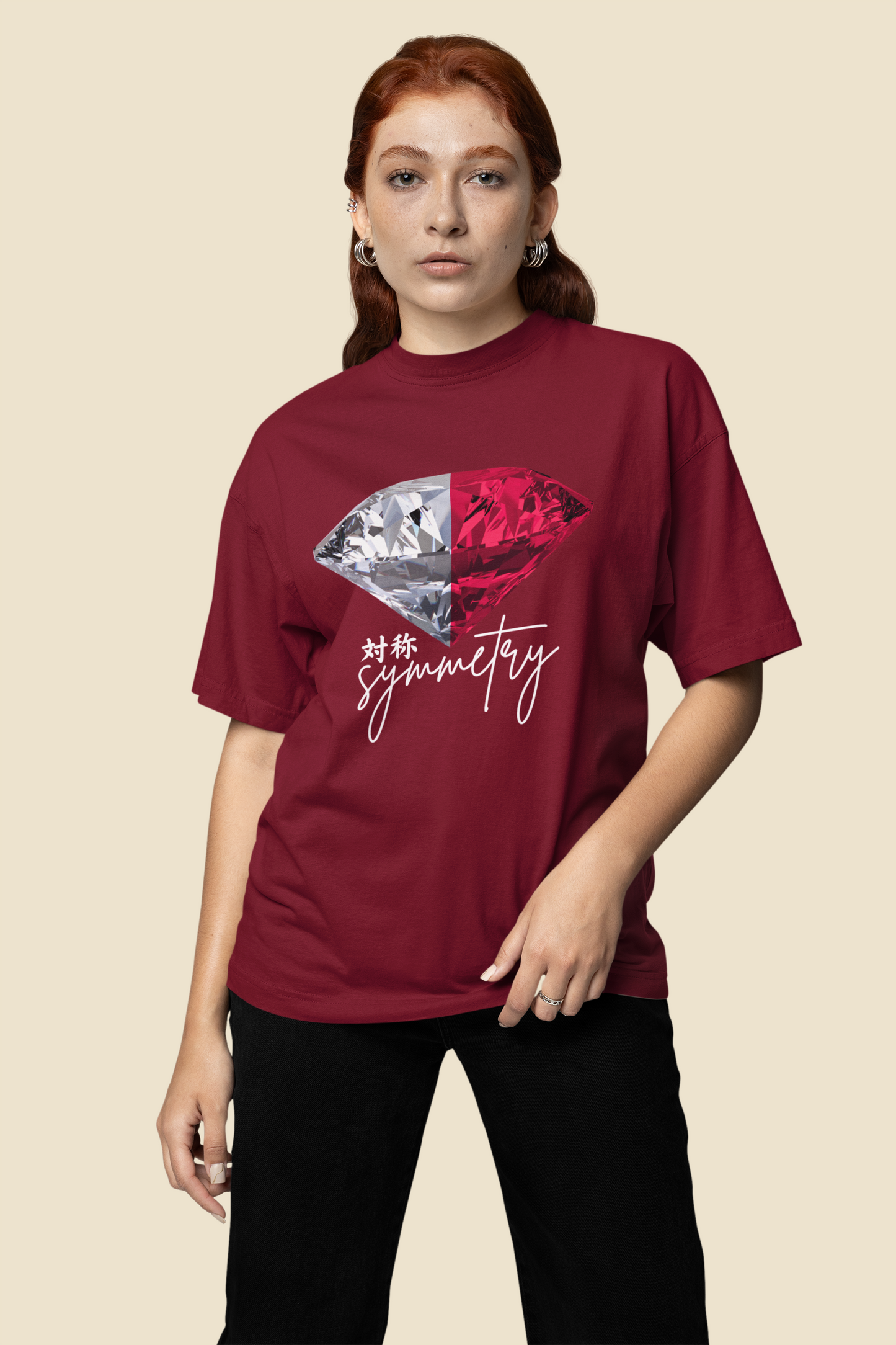 対称 Symmetry Oversize T-shirt