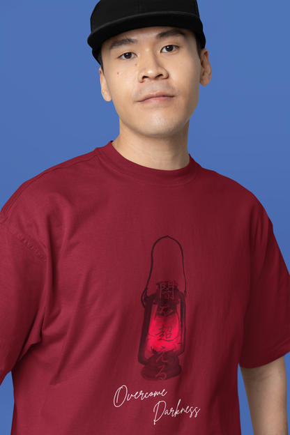 闇を超える Overcome the Darkness Oversize T-shirt