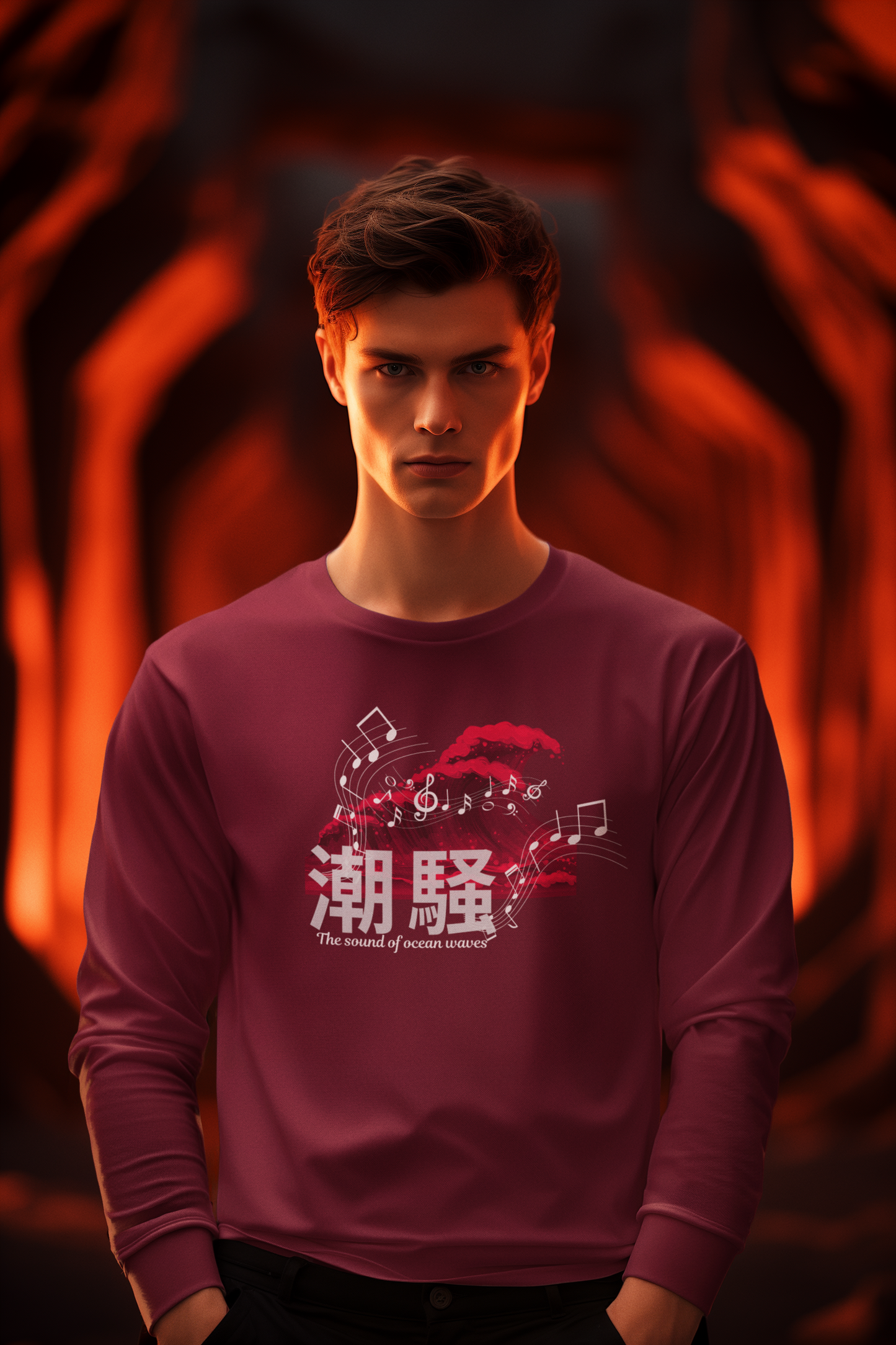潮騒 The Sound of Ocean Wave Long Sleeve T-shirt