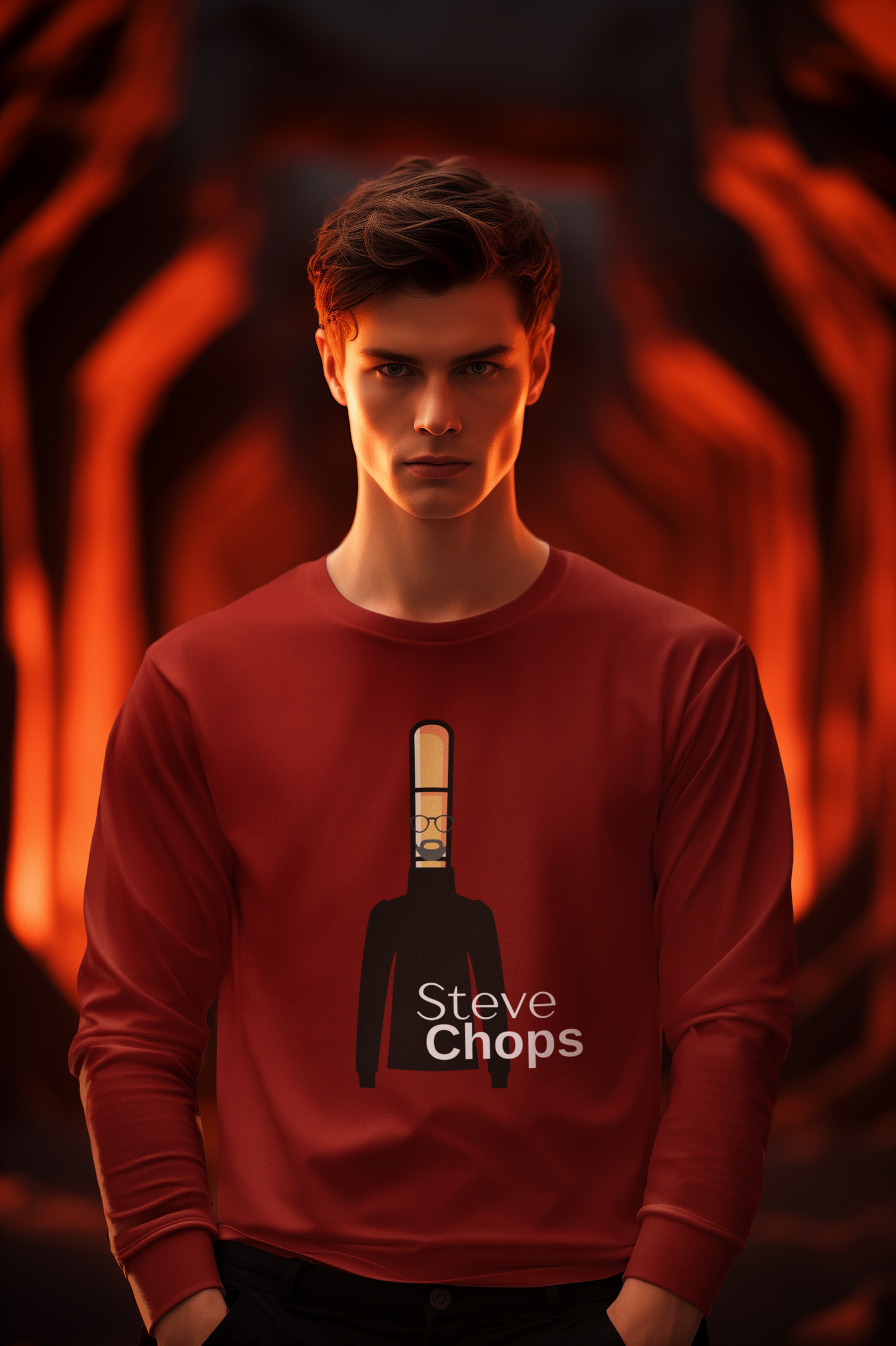Steve Chops Long Sleeve T-shirt