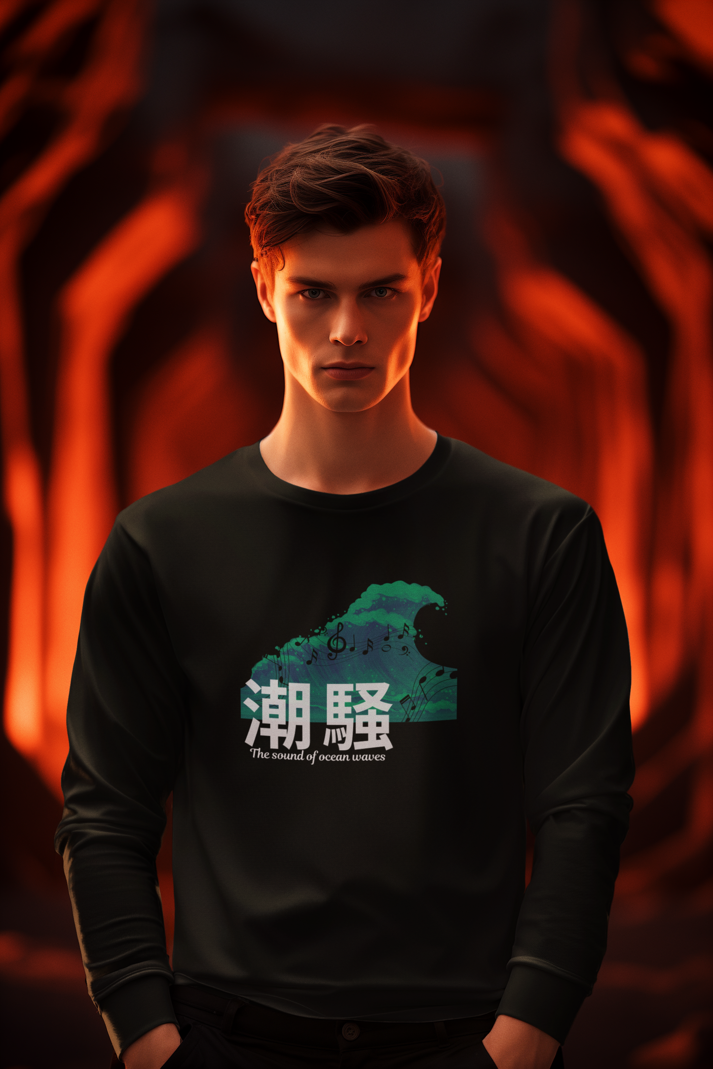 潮騒 The Sound of Ocean Wave Long Sleeve T-shirt